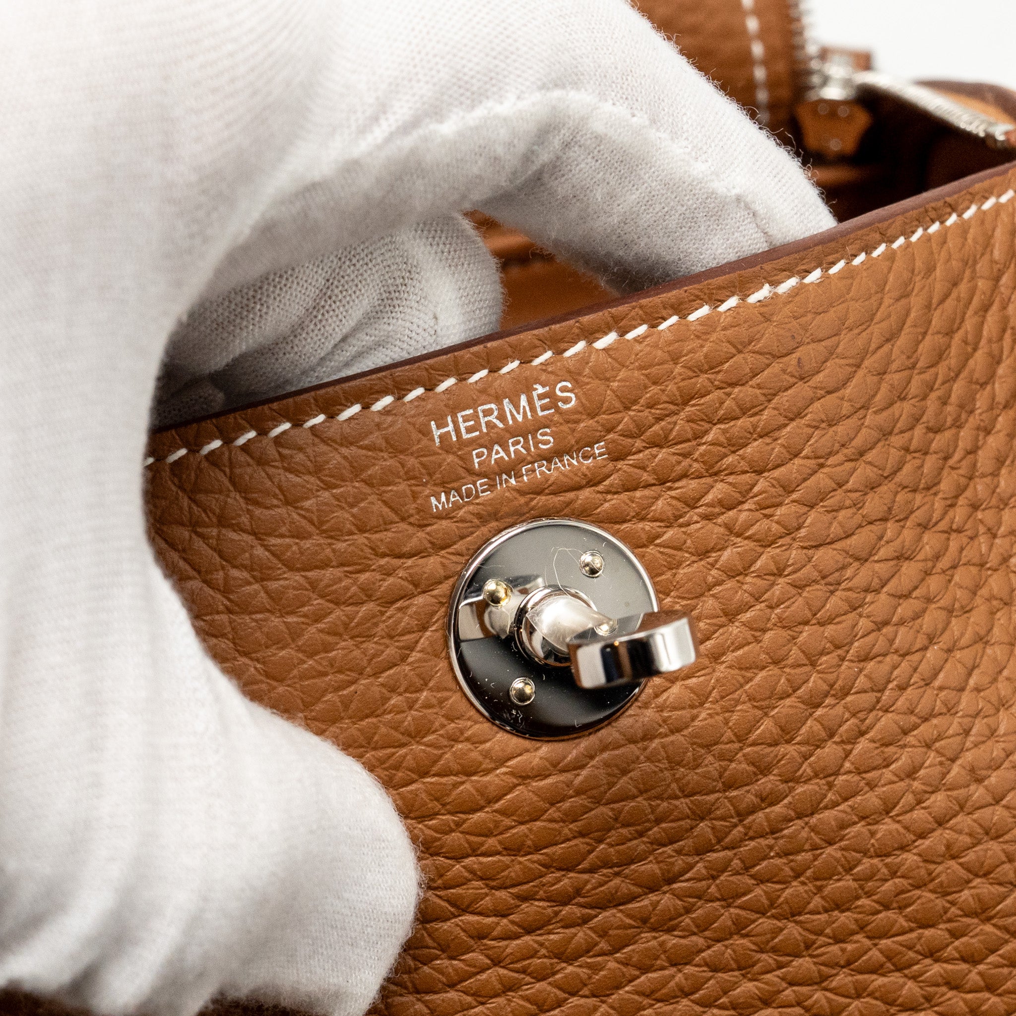 HERMES MINI LINDY II CLEMENCE GOLD SHW