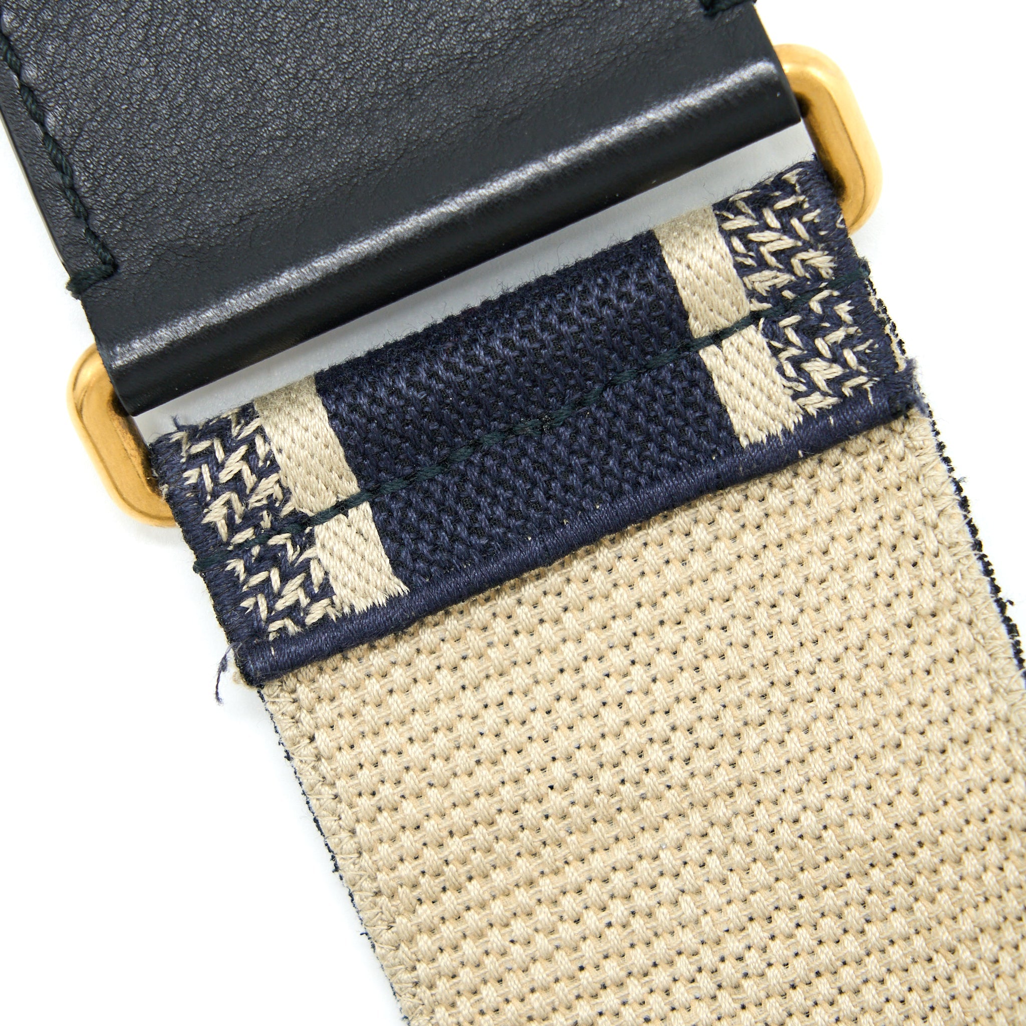 DIOR SADDLE BAG WITH REMOVABLE SHOULDER STRAP OBLIQUE EMBROIDERY BLUE GHW
