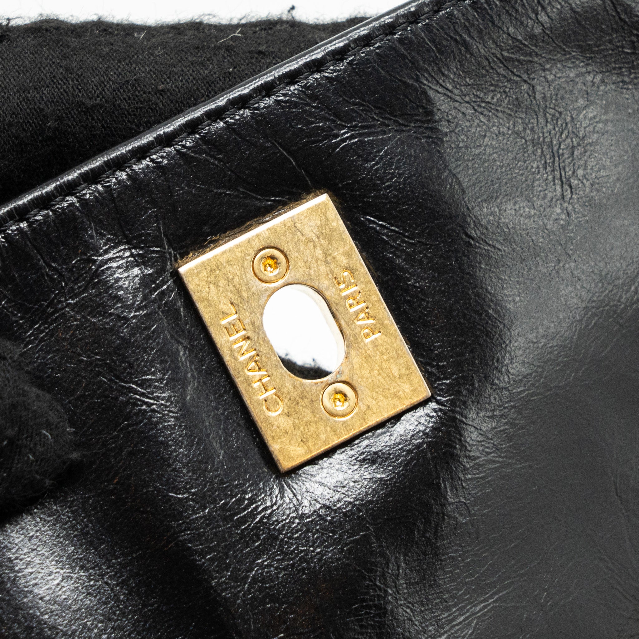 CHANEL MEDIUM IN THE MIX FLAP BAG LEATHER BLACK/BEIGE/CREAM GHW