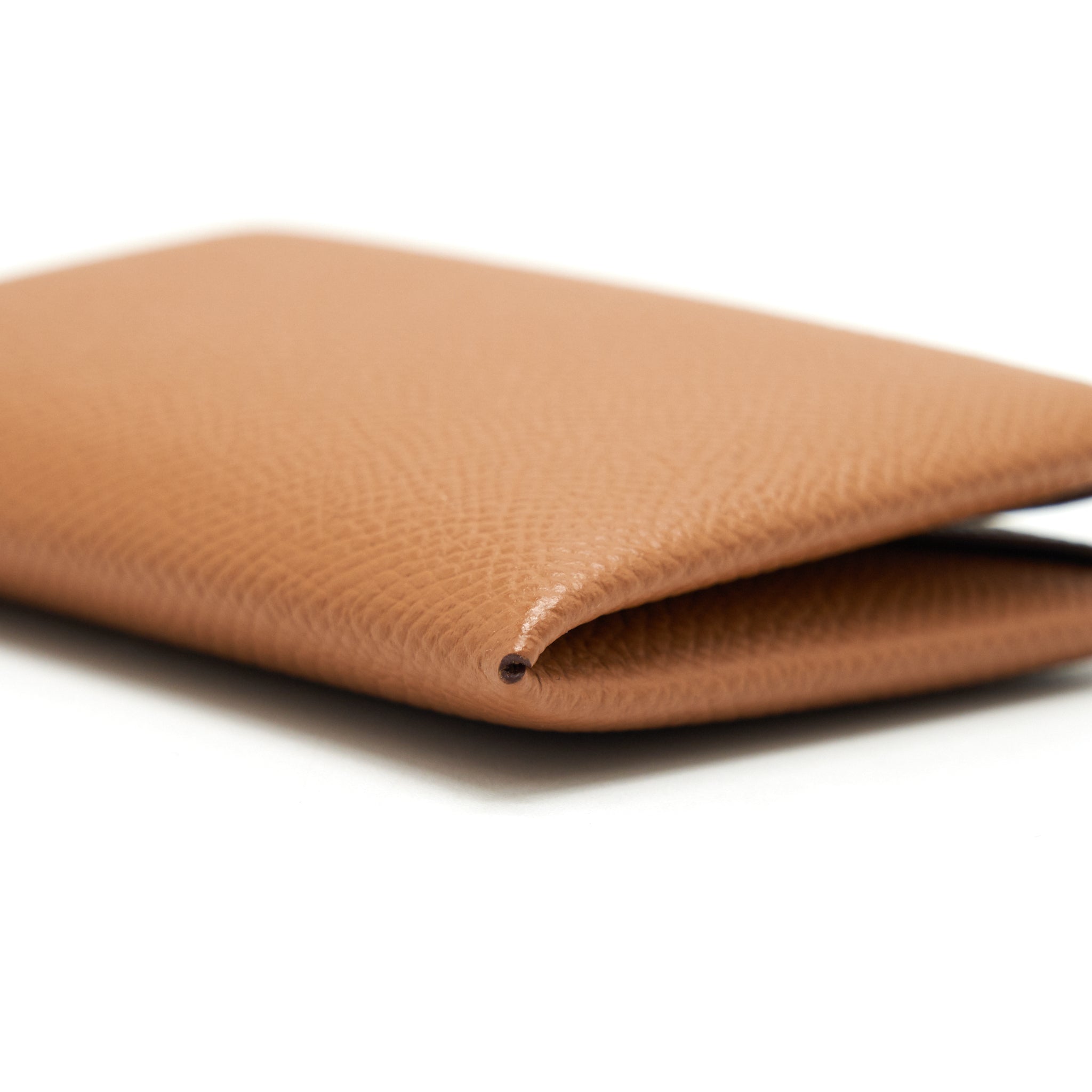 HERMES CALVI CARD HOLDER GOLD