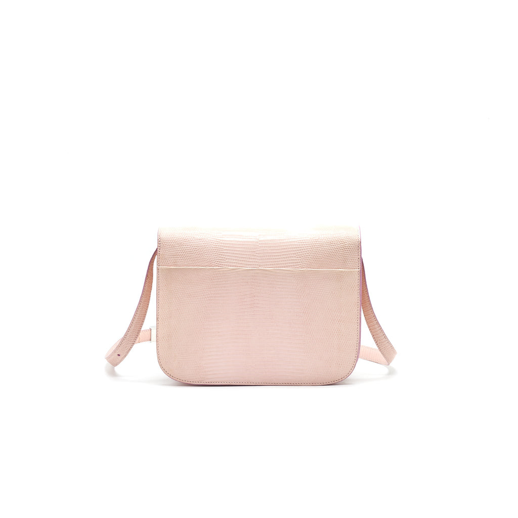 CELINE CLASSIC BAG IN LIZARD LIGHT PINK