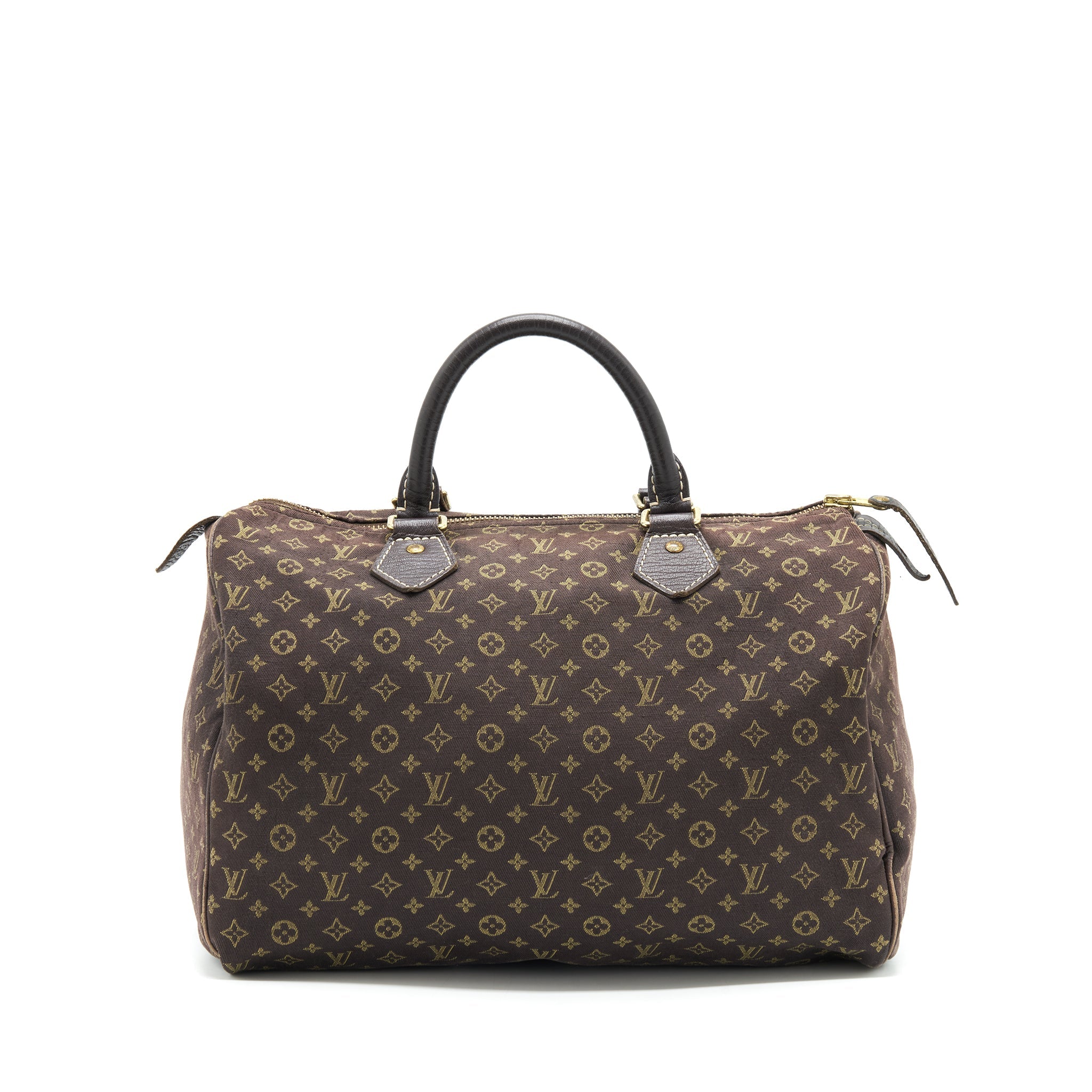 LOUIS VUITTON SPEEDY 30 MIN LIN MONOGRAM MINI BROWN GHW