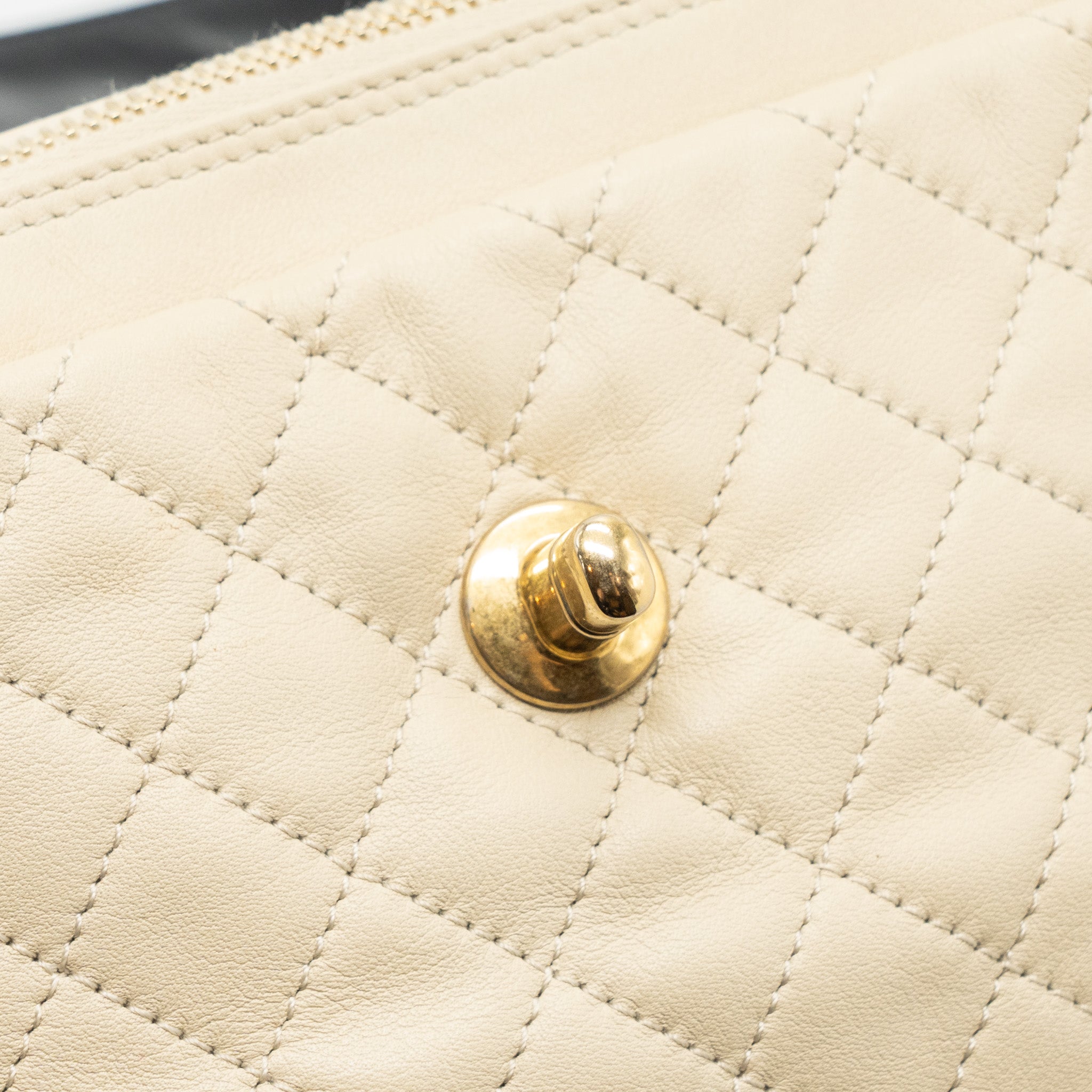CHANEL MEDIUM IN THE MIX FLAP BAG LEATHER BLACK/BEIGE/CREAM GHW