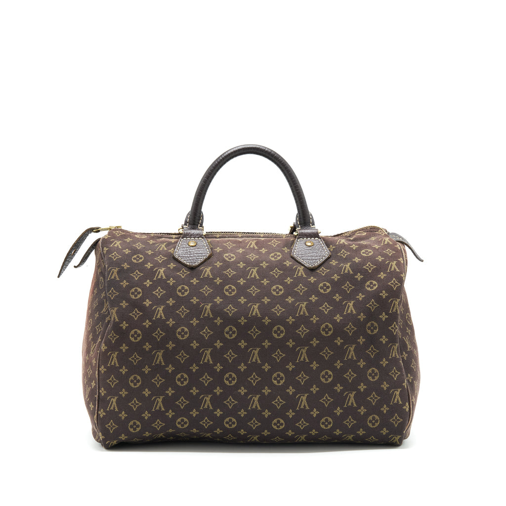 LOUIS VUITTON SPEEDY 30 MIN LIN MONOGRAM MINI BROWN GHW