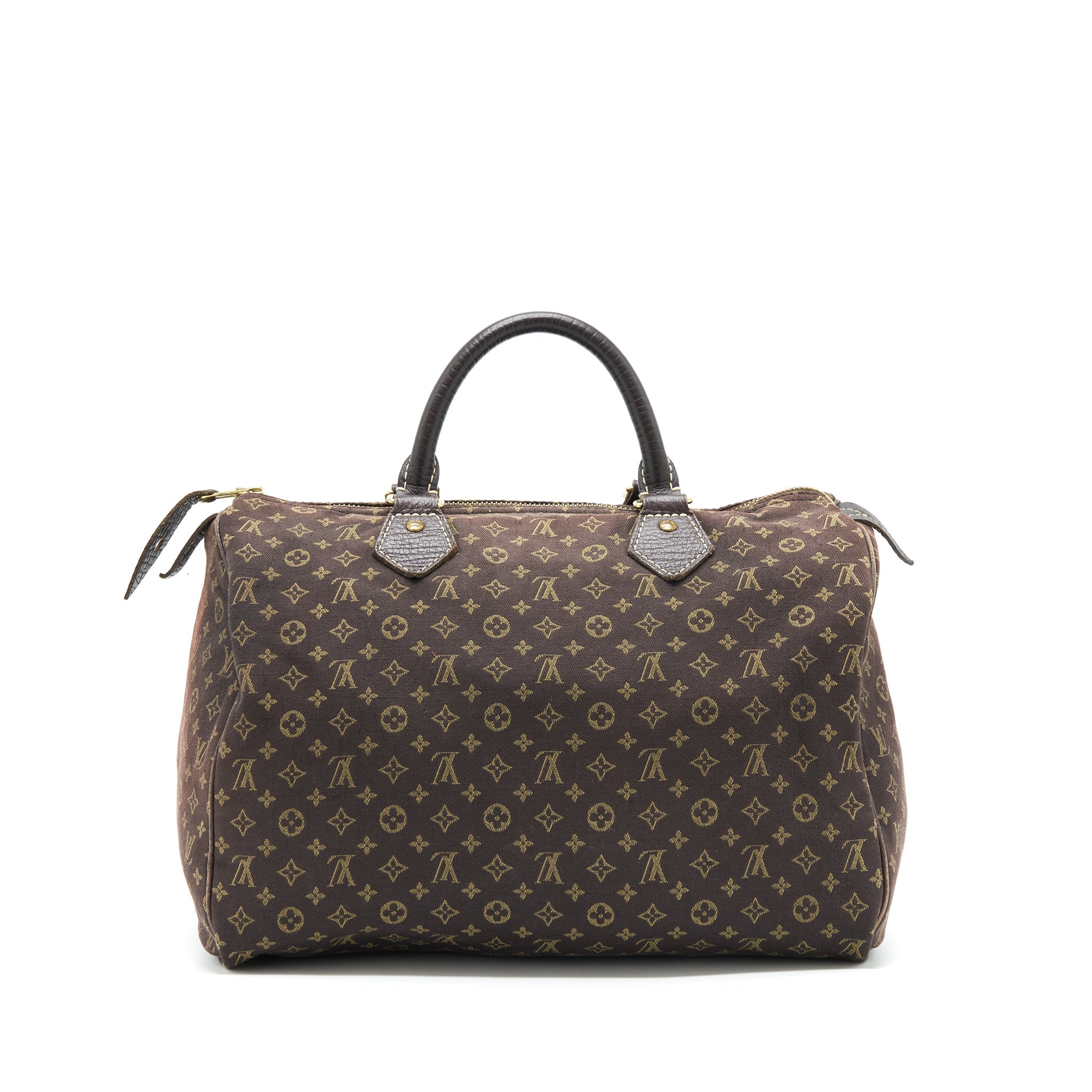 LOUIS VUITTON SPEEDY 30 MIN LIN MONOGRAM MINI BROWN GHW