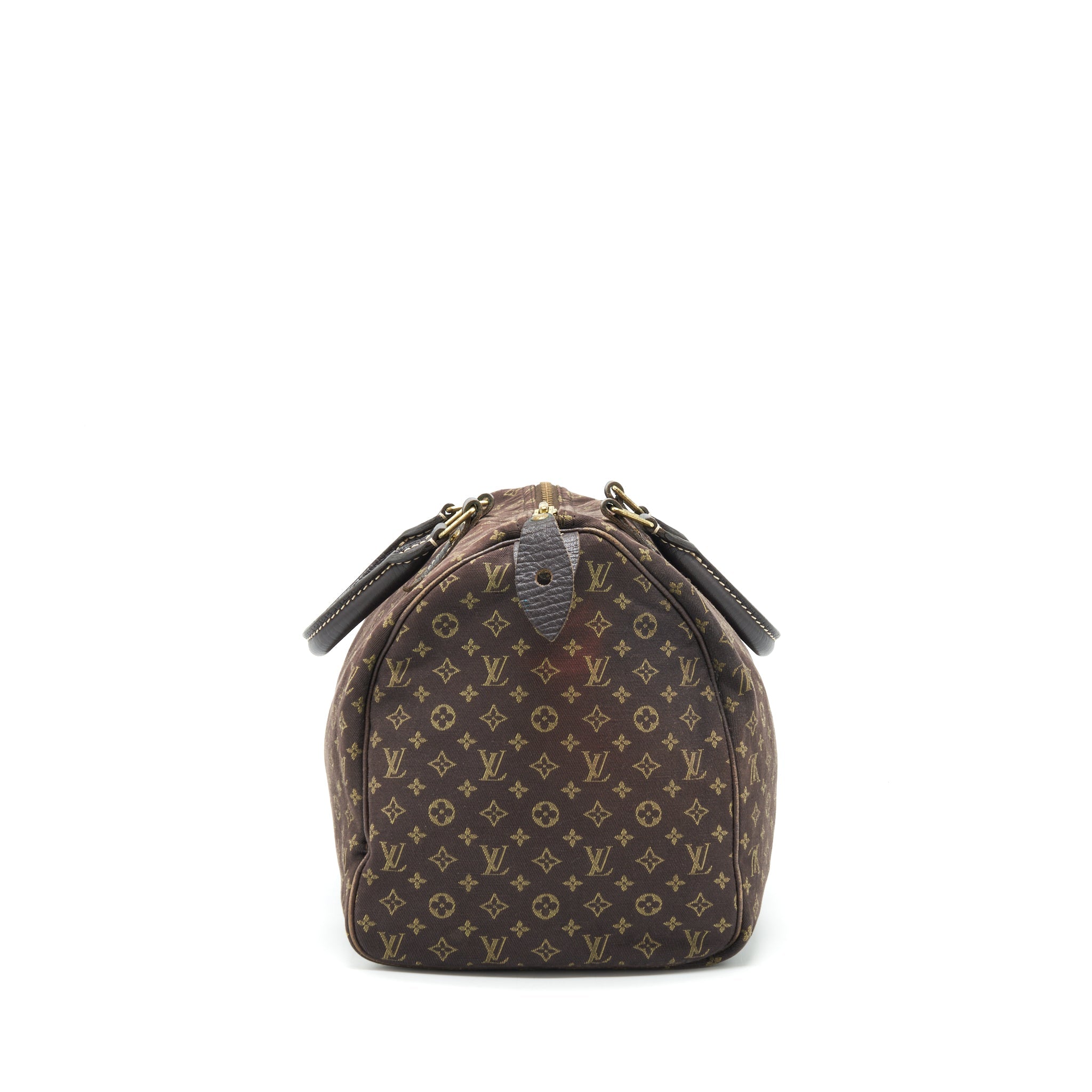 LOUIS VUITTON SPEEDY 30 MIN LIN MONOGRAM MINI BROWN GHW