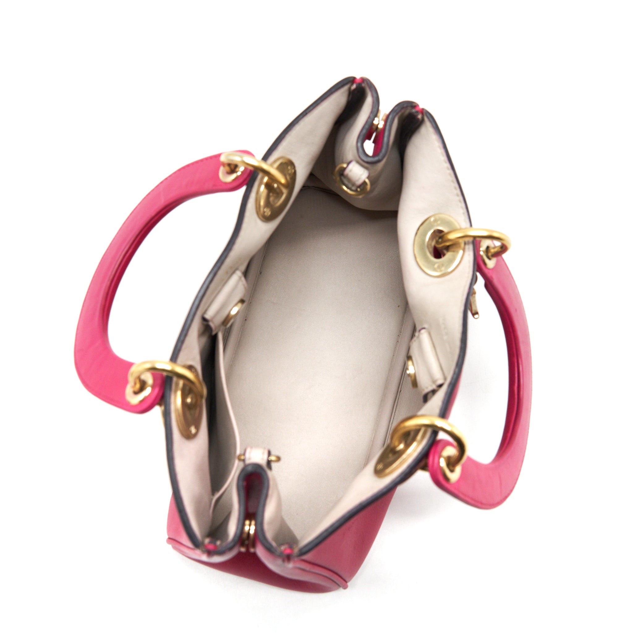 DIOR DIORISSIMO SMALL TOTE BAG PINK GHW