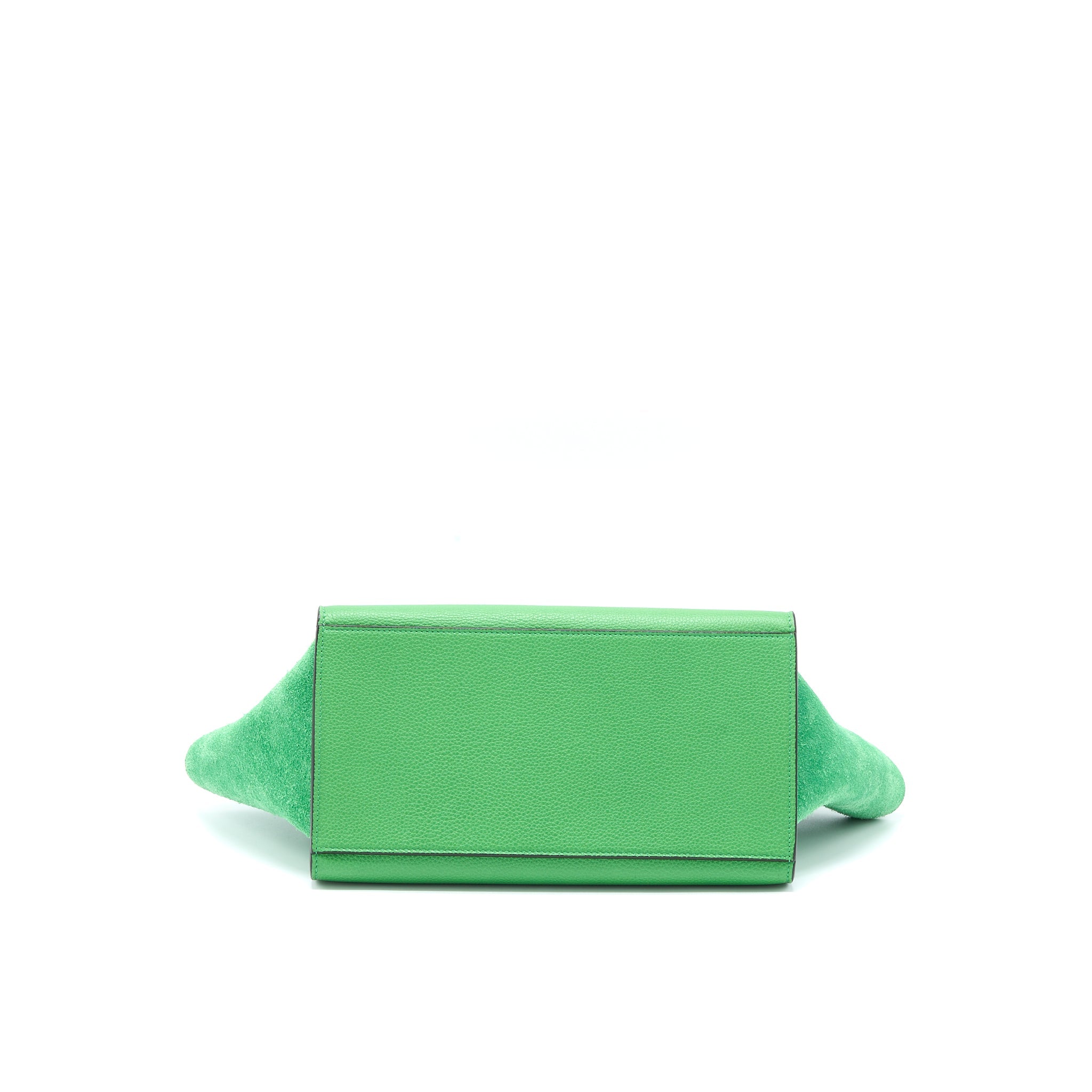 CELINE SMALL TRAPEZE BAG CALFSKIN/SUEDE GREEN SHW