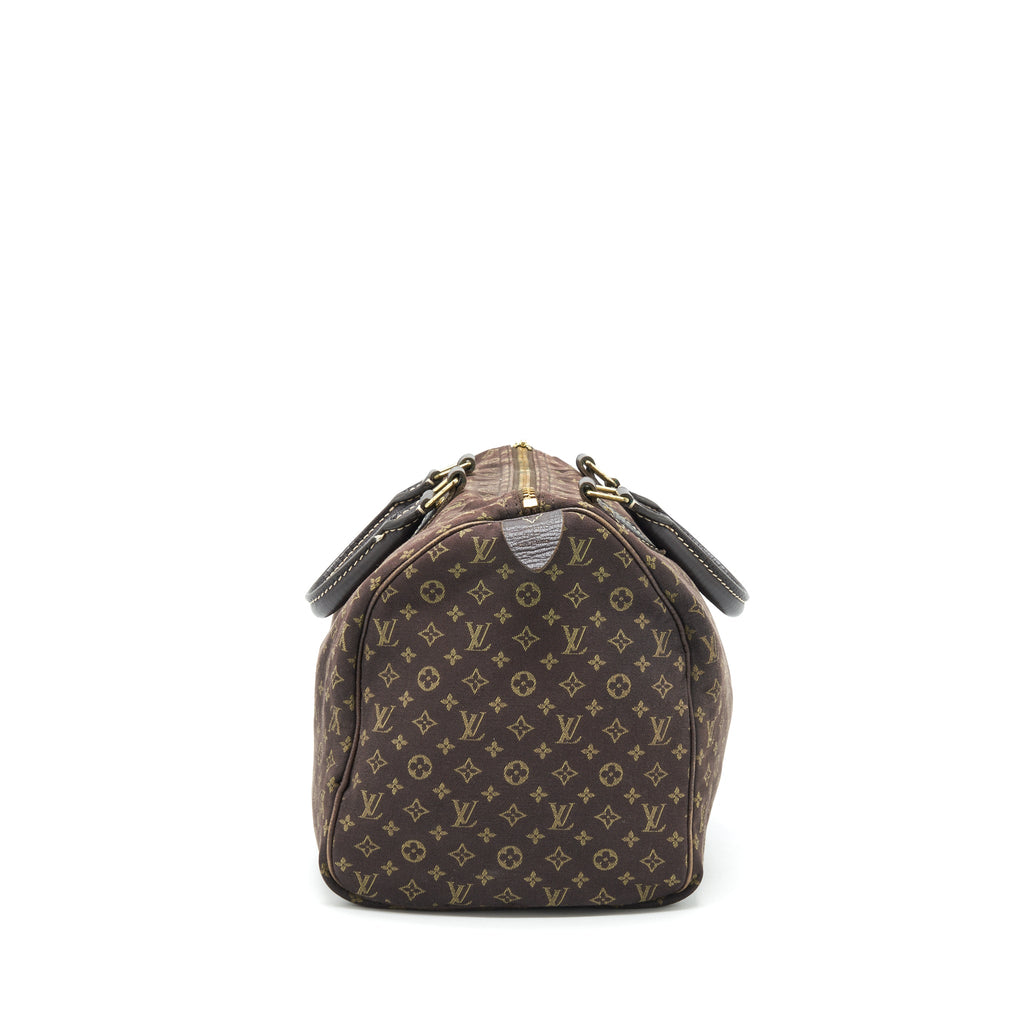 LOUIS VUITTON SPEEDY 30 MIN LIN MONOGRAM MINI BROWN GHW