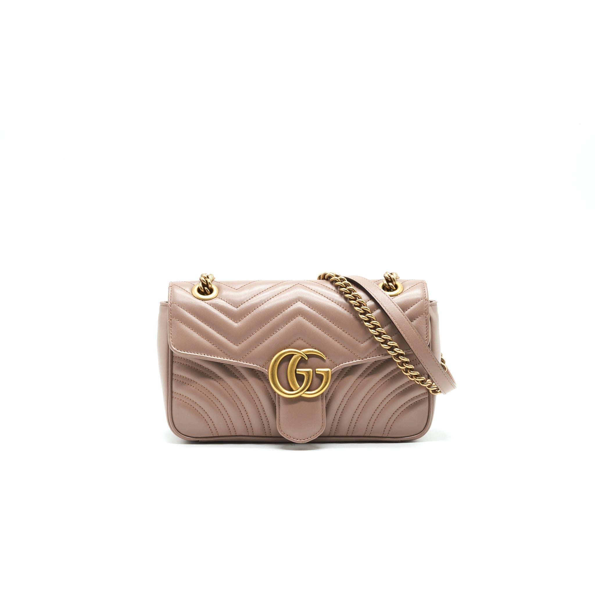 GUCCI GG MARMONT SMALL SHOULDER BAG BEIGE