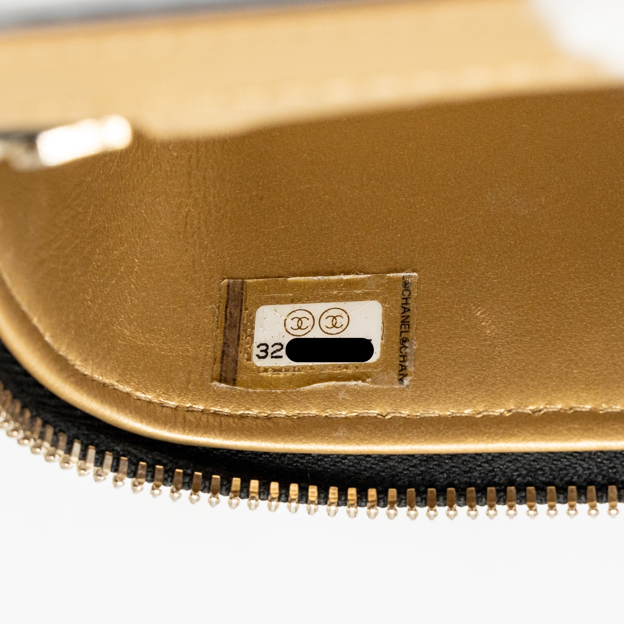 CHANEL 22S PEARL CRUSH MINI VANITY WITH CHAIN LAMBSKIN BLACK GHW