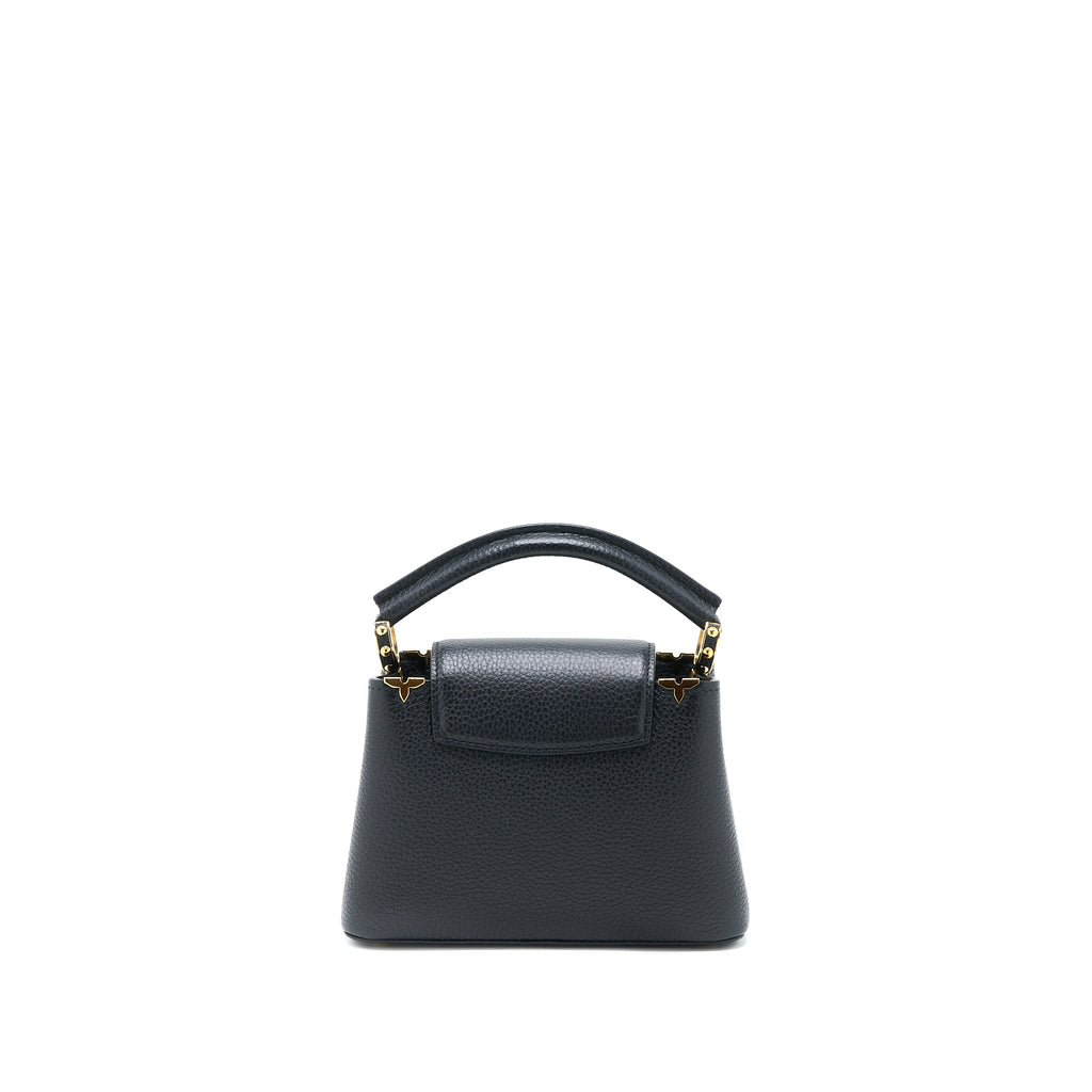 LOUIS VUITTON CAPUCINES MINI TAURILLON LIMITED EDITION BLACK GHW (NEW VERSION)