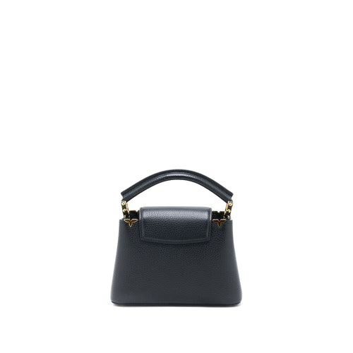 LOUIS VUITTON CAPUCINES MINI TAURILLON LIMITED EDITION BLACK GHW (NEW VERSION)