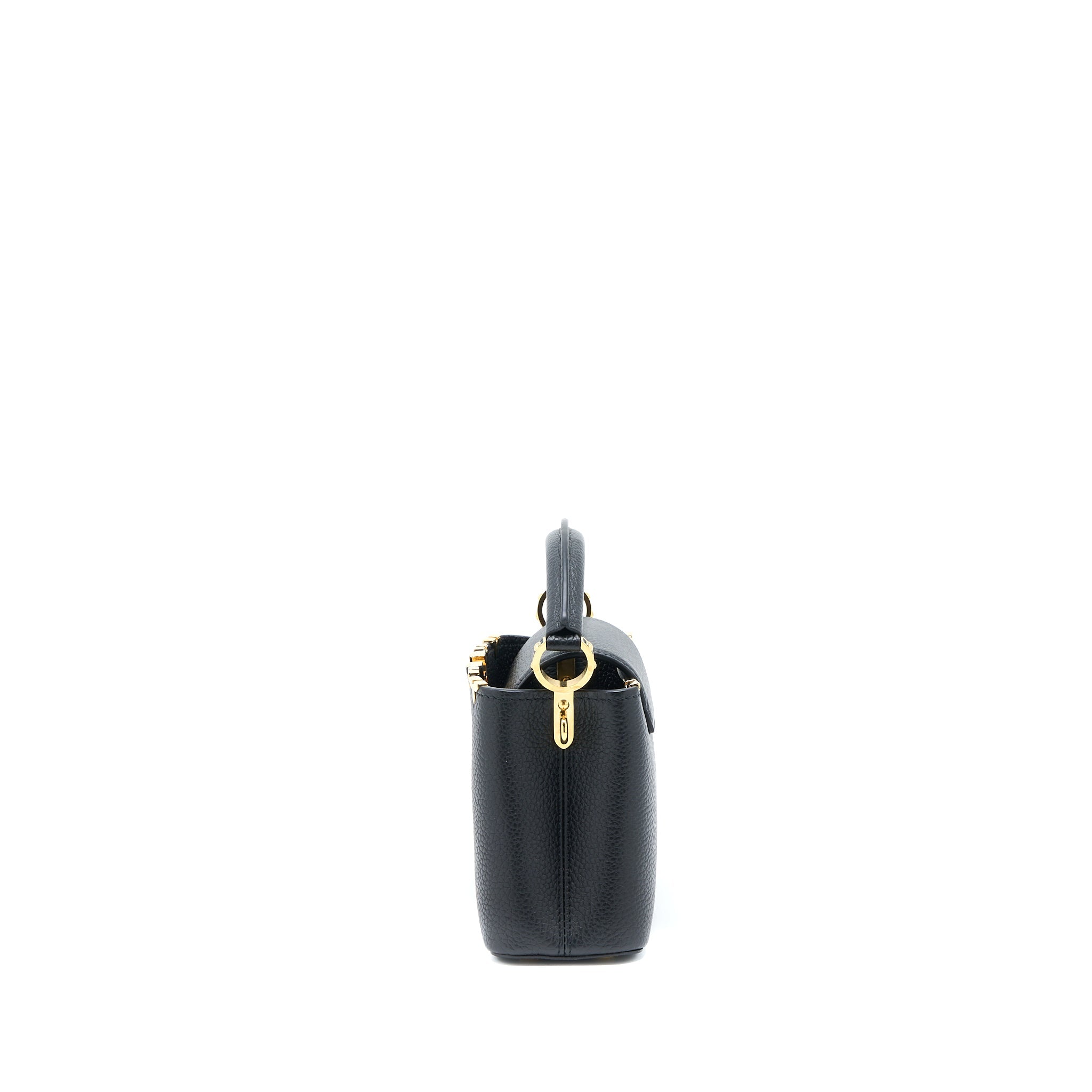 LOUIS VUITTON CAPUCINES MINI TAURILLON LIMITED EDITION BLACK GHW (NEW VERSION)