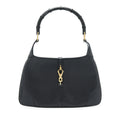 GUCCI VINTAGE JACKIE WITH BAMBOO HANDLE BLACK GHW
