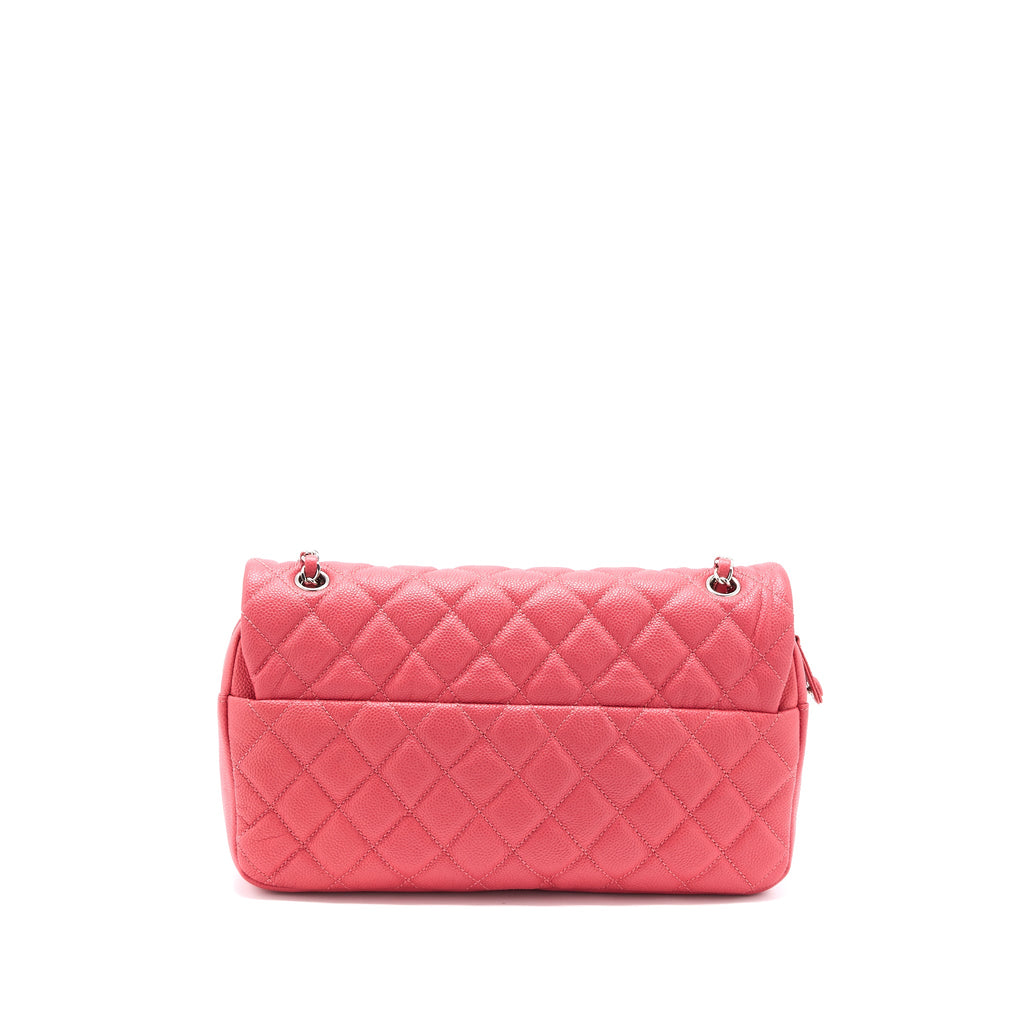 CHANEL EASY FLAP BAG CAVIAR PINK SHW