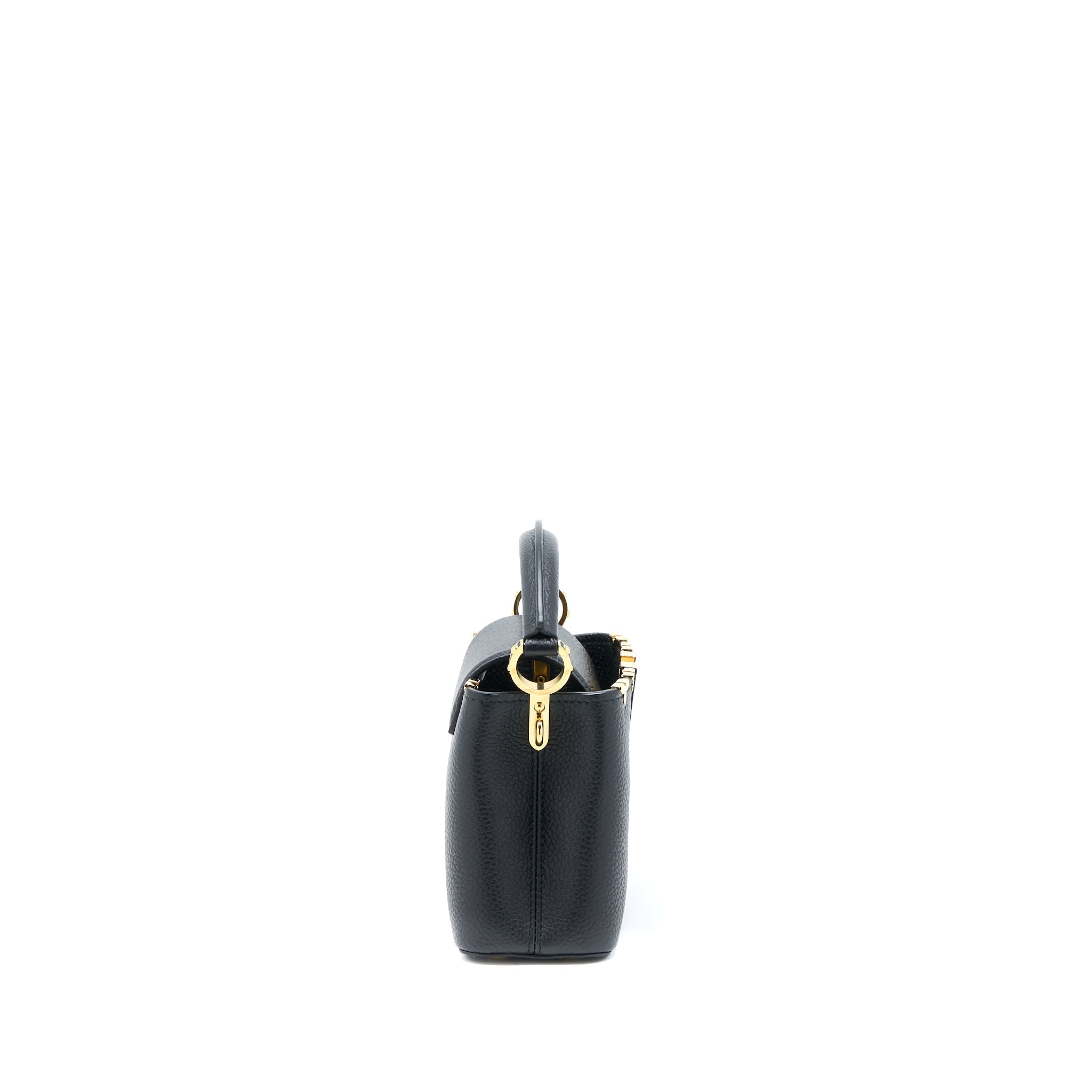 LOUIS VUITTON CAPUCINES MINI TAURILLON LIMITED EDITION BLACK GHW (NEW VERSION)