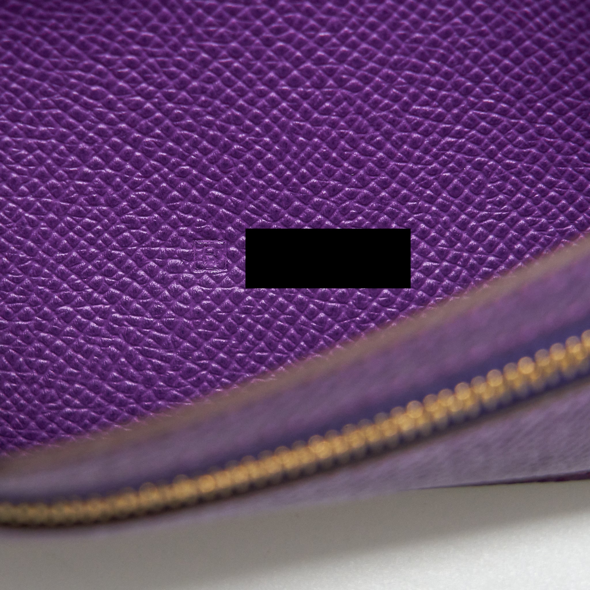 HERMES BEARN WALLET SPECIAL ORDER EPSOM MULTICOLOUR PURPLE GHW