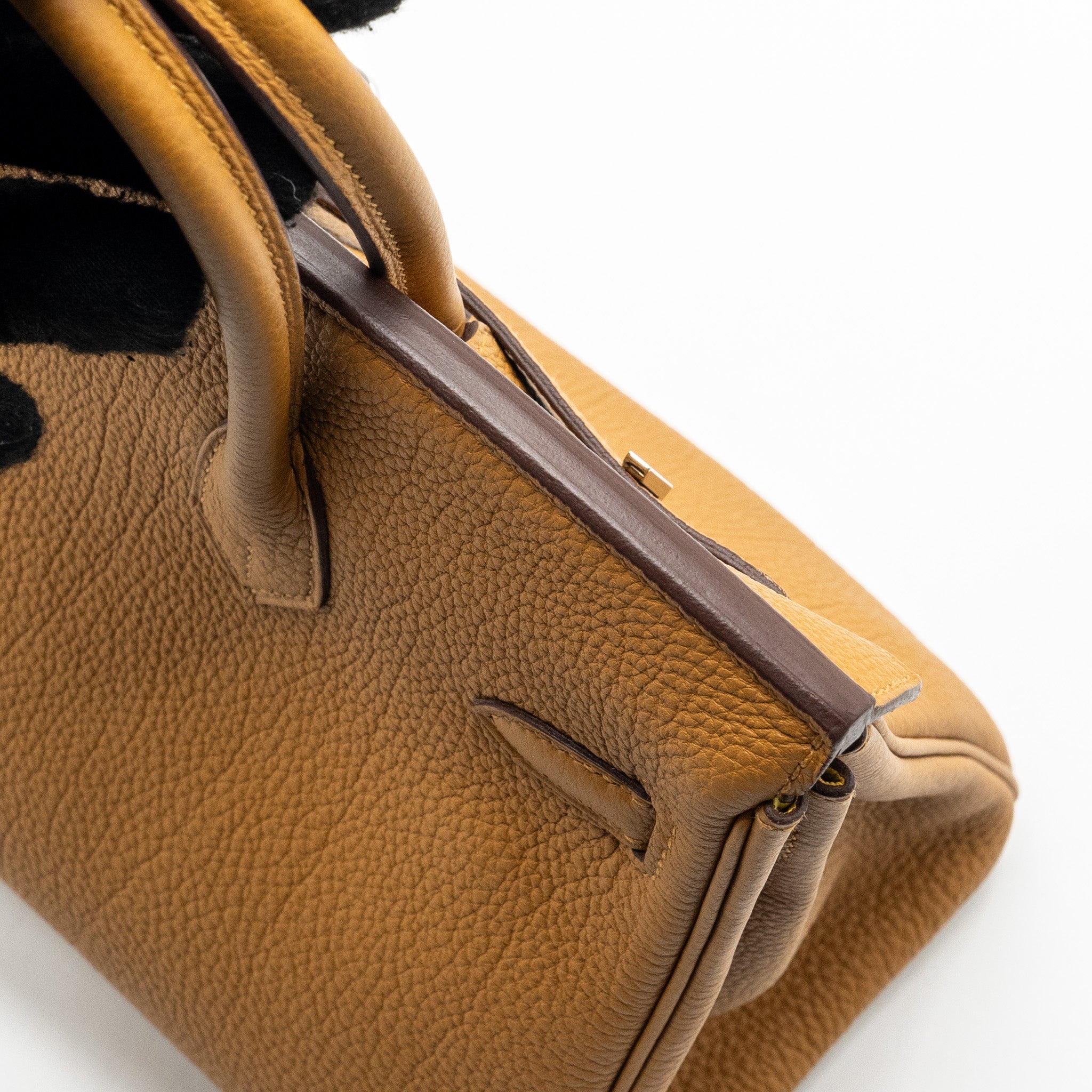 HERMES BIRKIN 25 TOGO CARAMEL/LIME SHW