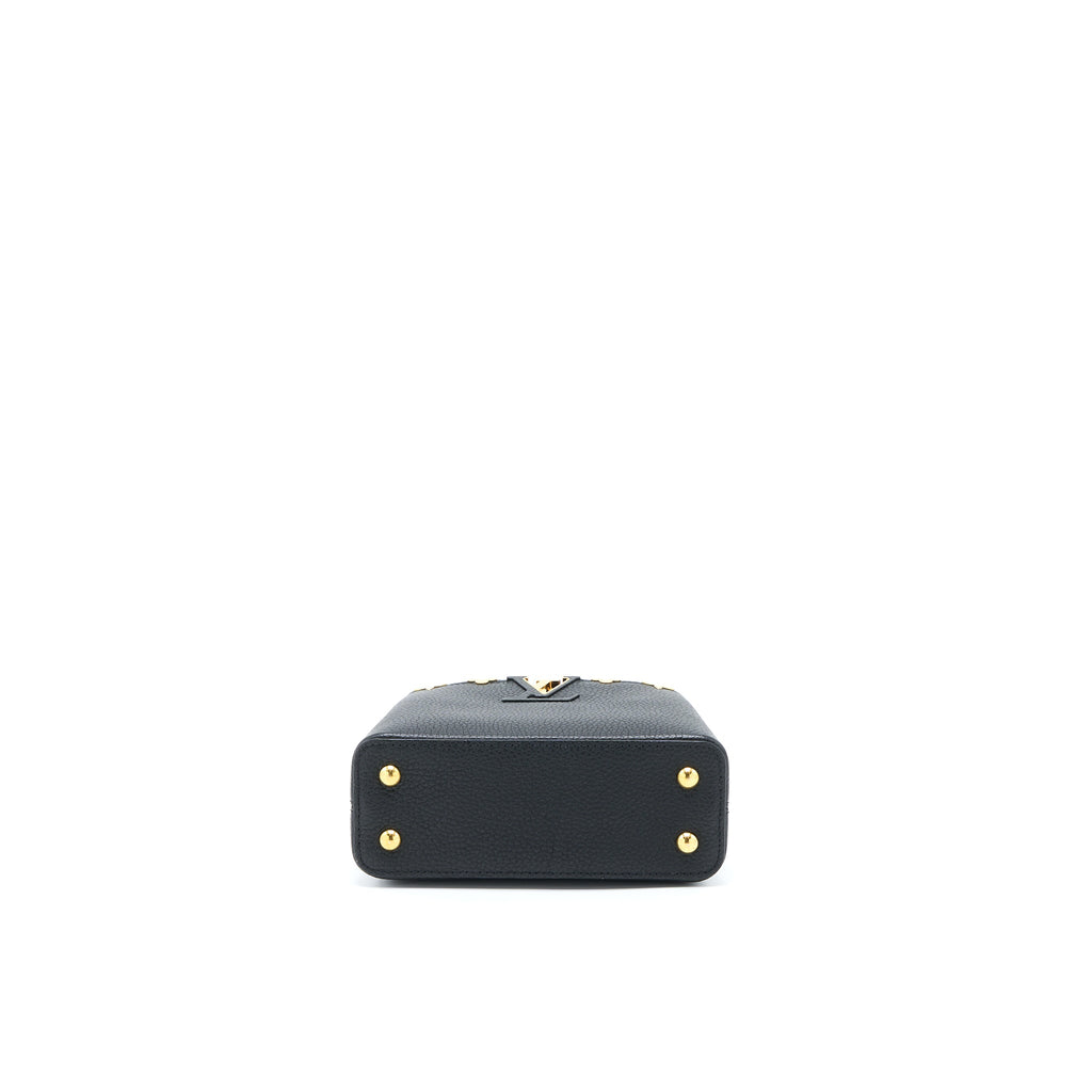 LOUIS VUITTON CAPUCINES MINI TAURILLON LIMITED EDITION BLACK GHW (NEW VERSION)