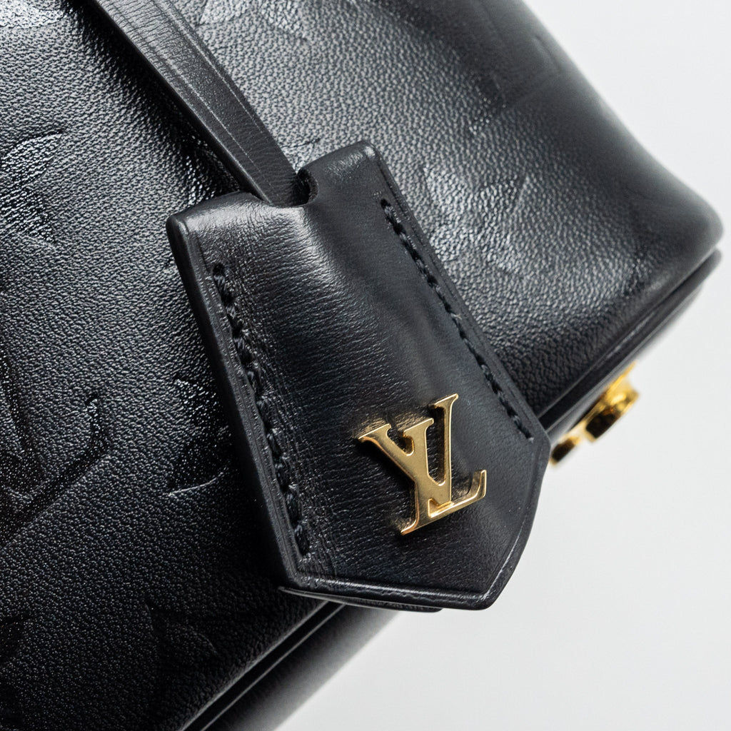 LOUIS VUITTON VANITY CASE PM MONOGRAM LAMBSKIN BLACK GHW