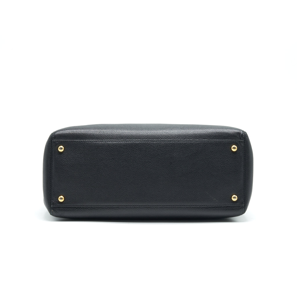 CHANEL EXECUTIVE CERF SMALL TOTE BAG CAVIAR BLACK WITH GHW