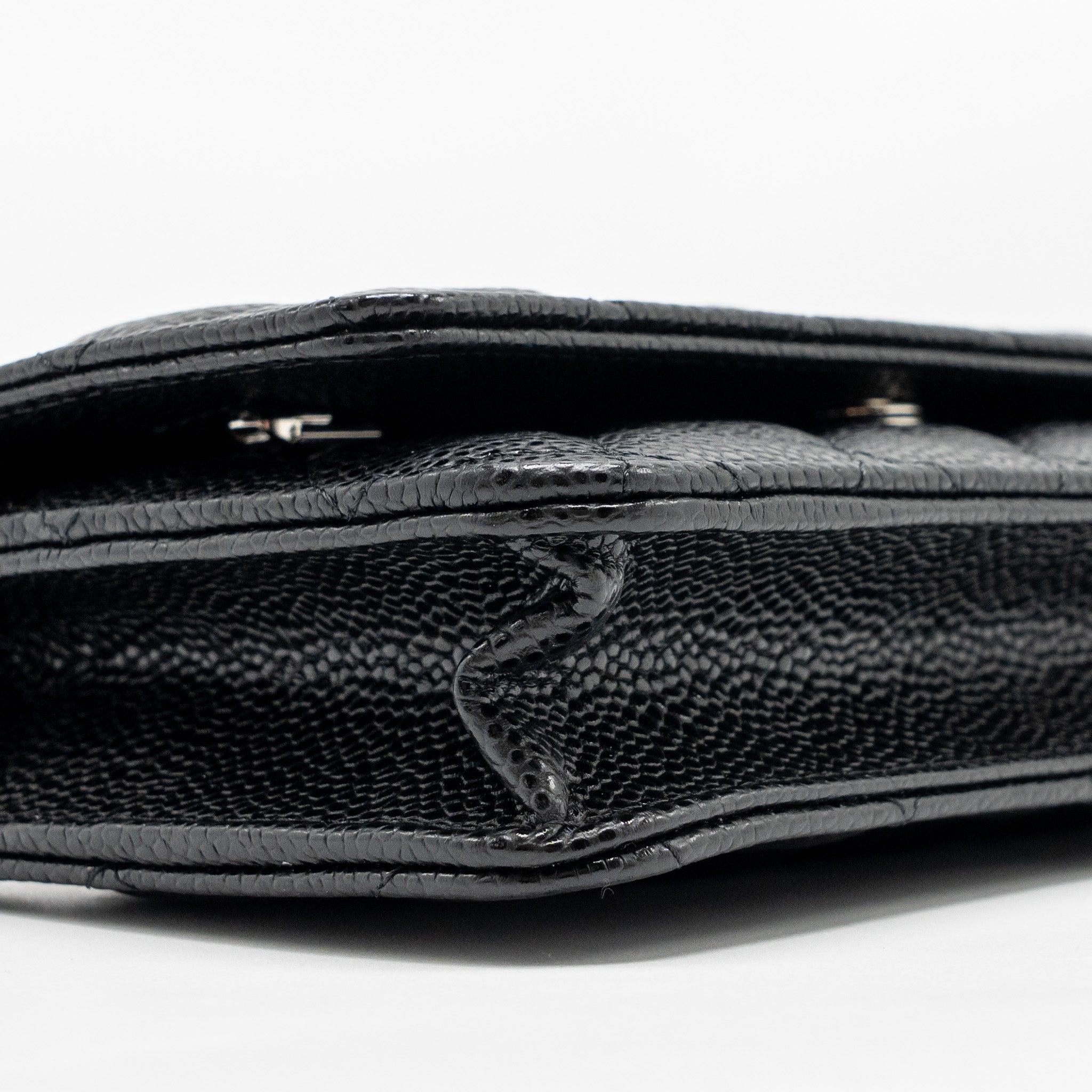 CHANEL CLASSIC WALLET ON CHAIN CAVIAR BLACK SHW