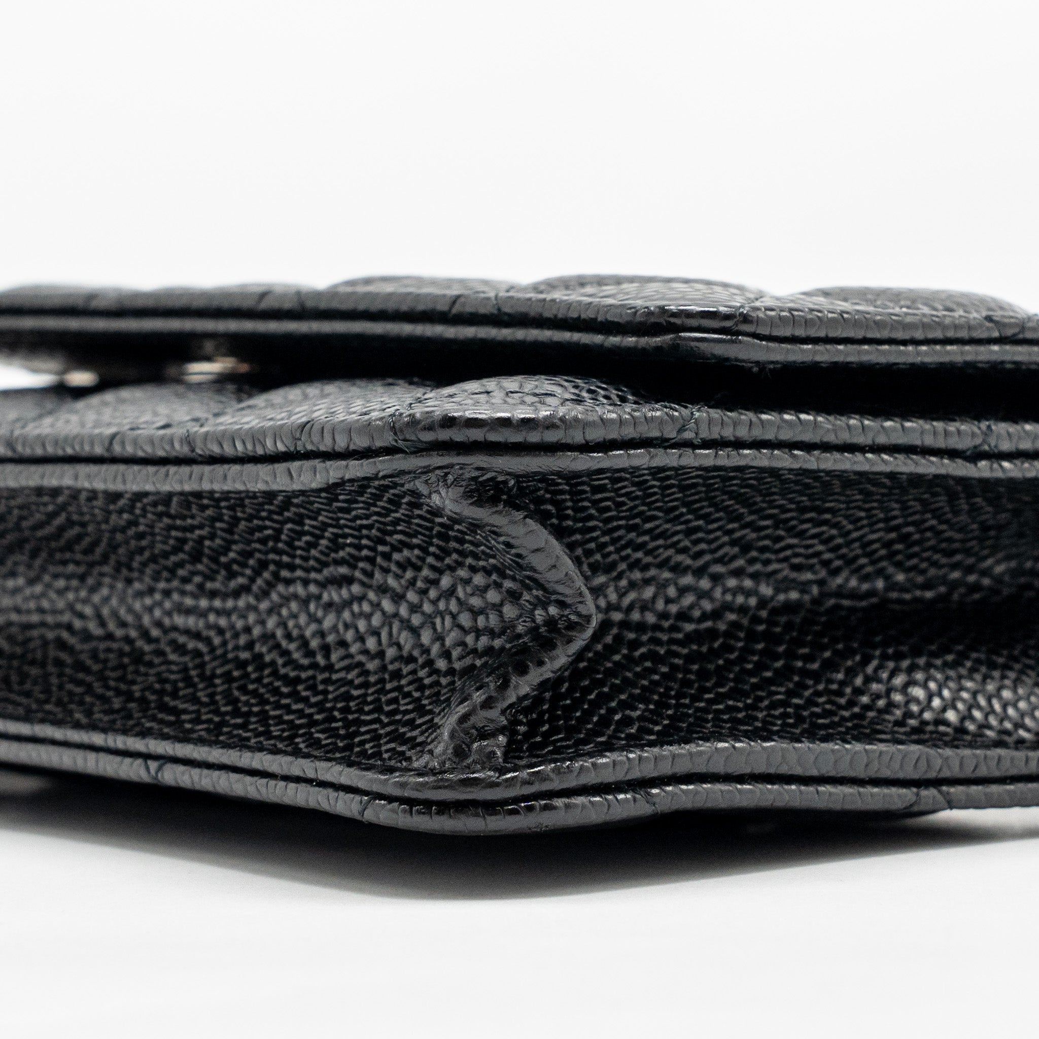 CHANEL CLASSIC WALLET ON CHAIN CAVIAR BLACK SHW