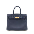 HERMES BIRKIN 30 TOGO 2Z BLUE NUIT RGHW