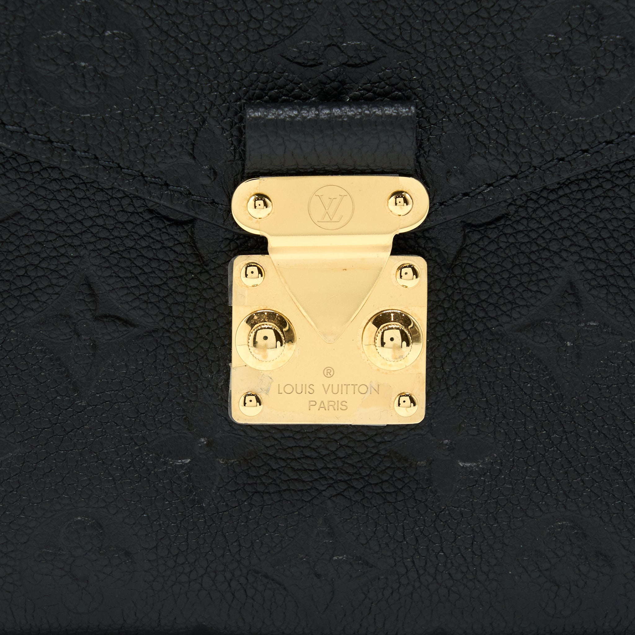 LOUIS VUITTON POCHETTE MÉTIS MONOGRAM EMPREINTE BLACK GHW