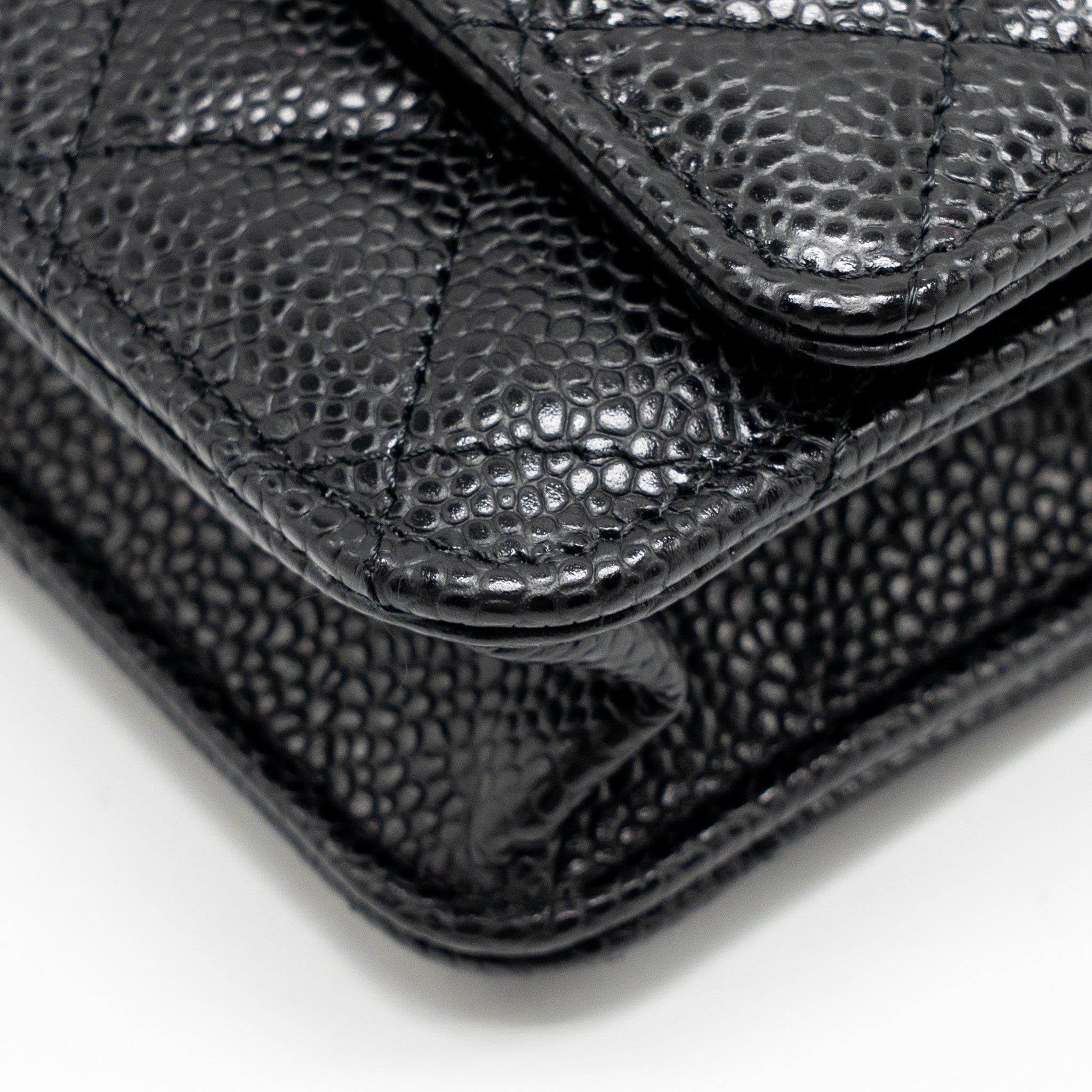 CHANEL CLASSIC WALLET ON CHAIN CAVIAR BLACK SHW