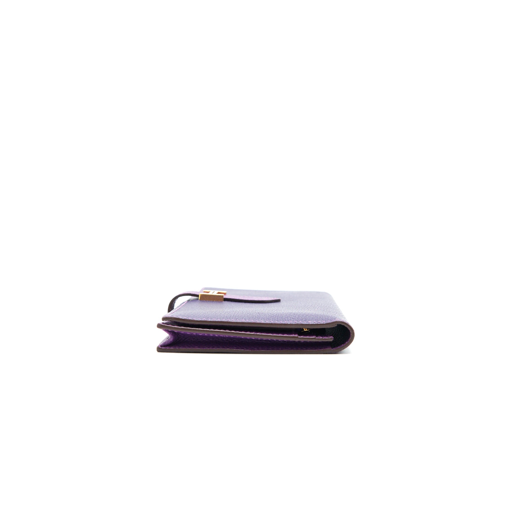 HERMES BEARN LONG WALLET PURPLE GHW
