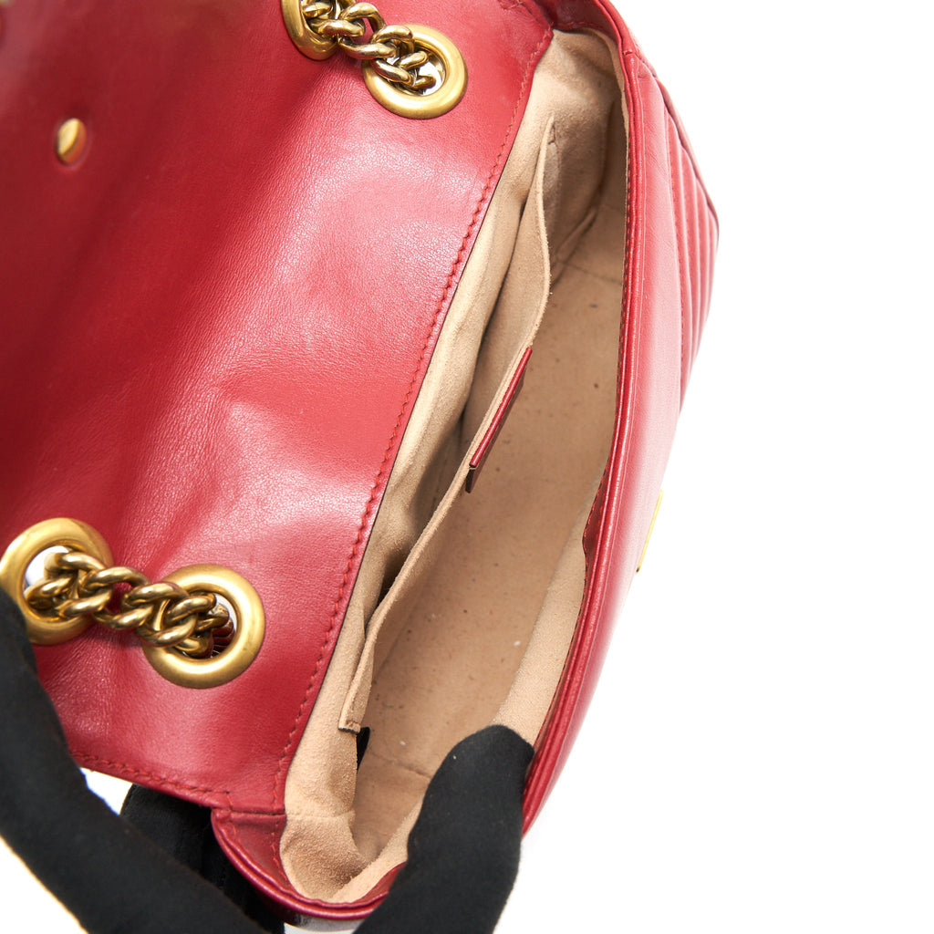 GUCCI GG MINI MARMONT RED