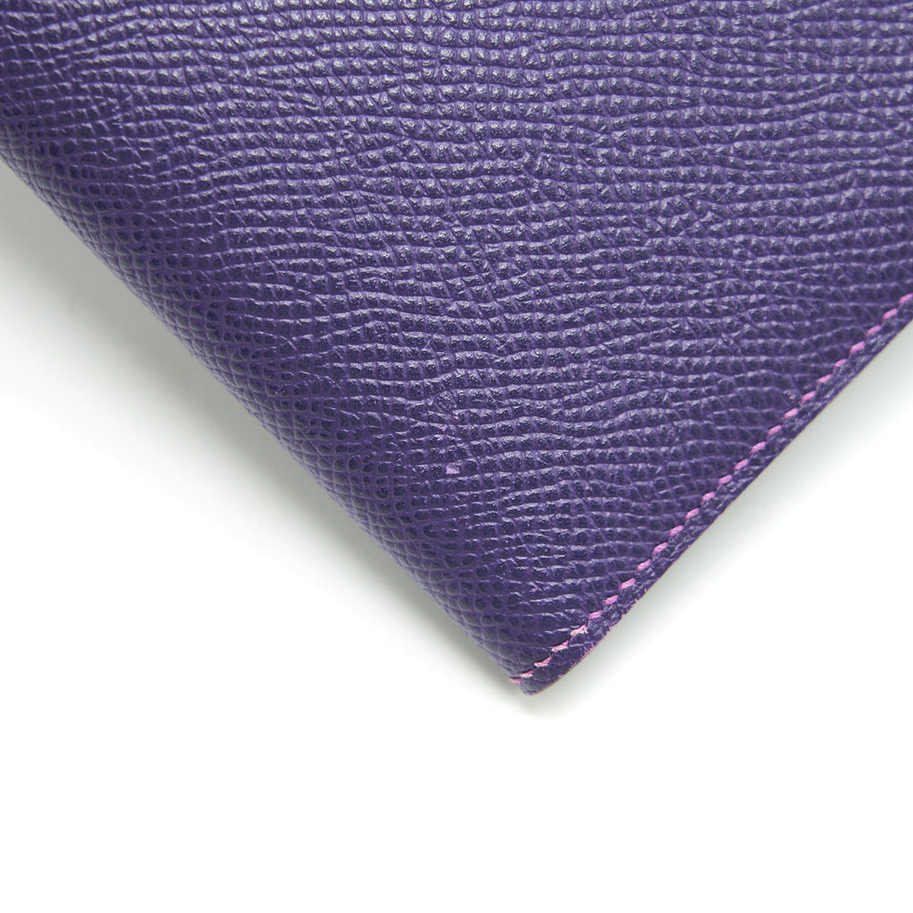 HERMES BEARN LONG WALLET PURPLE GHW