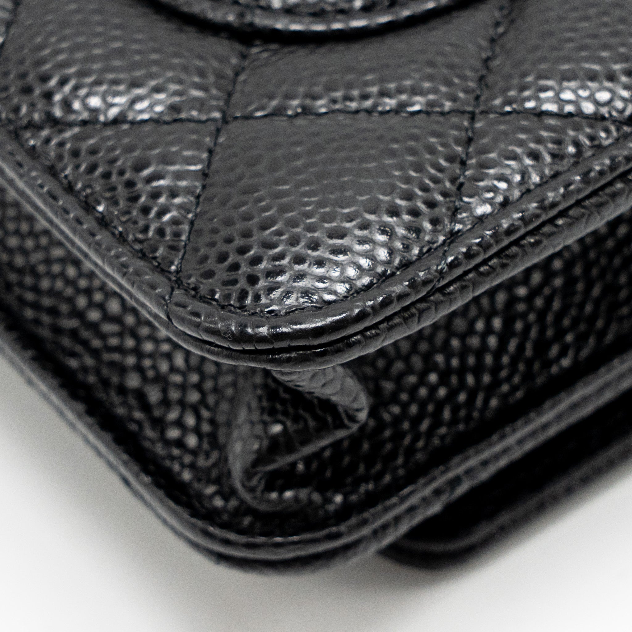 CHANEL CLASSIC WALLET ON CHAIN CAVIAR BLACK SHW