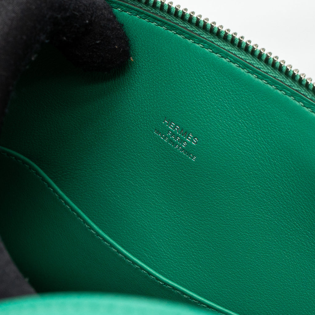 HERMES BOLIDE 25 EPSOM VERT JADE SHW