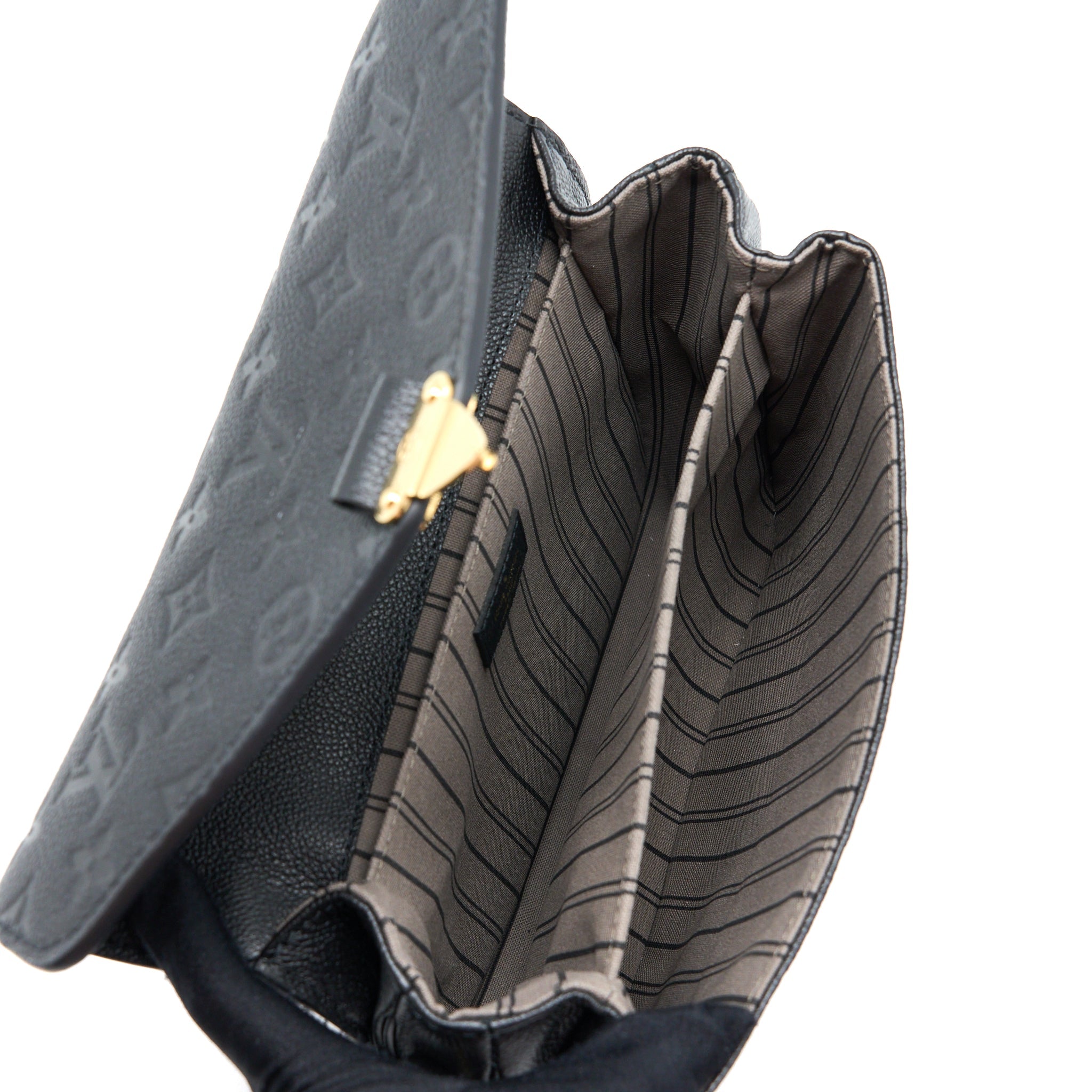 LOUIS VUITTON POCHETTE METIS MONOGRAM EMPREINTE BLACK GHW (NEW VERSION)