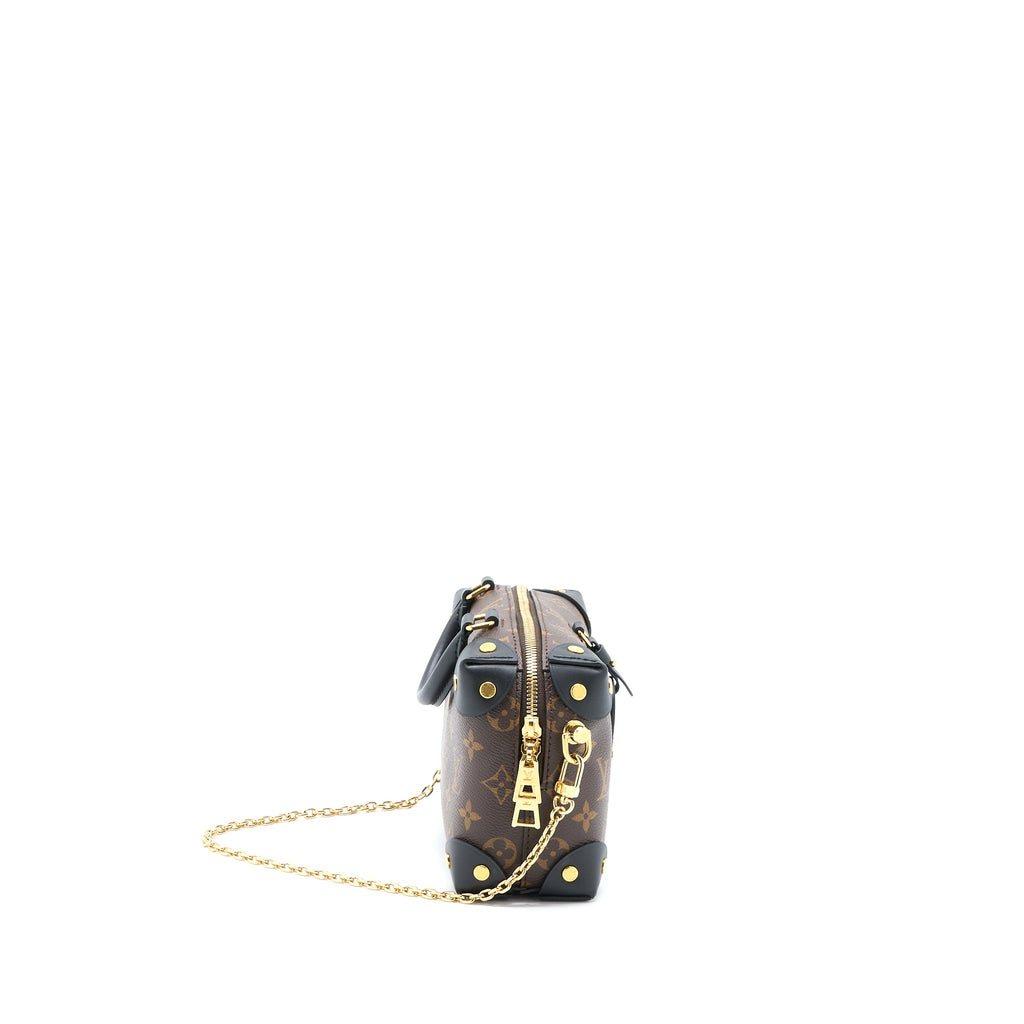 LOUIS VUITTON PETITE MALLE SOUPLE BAG MONOGRAM CANVAS/BLACK GHW