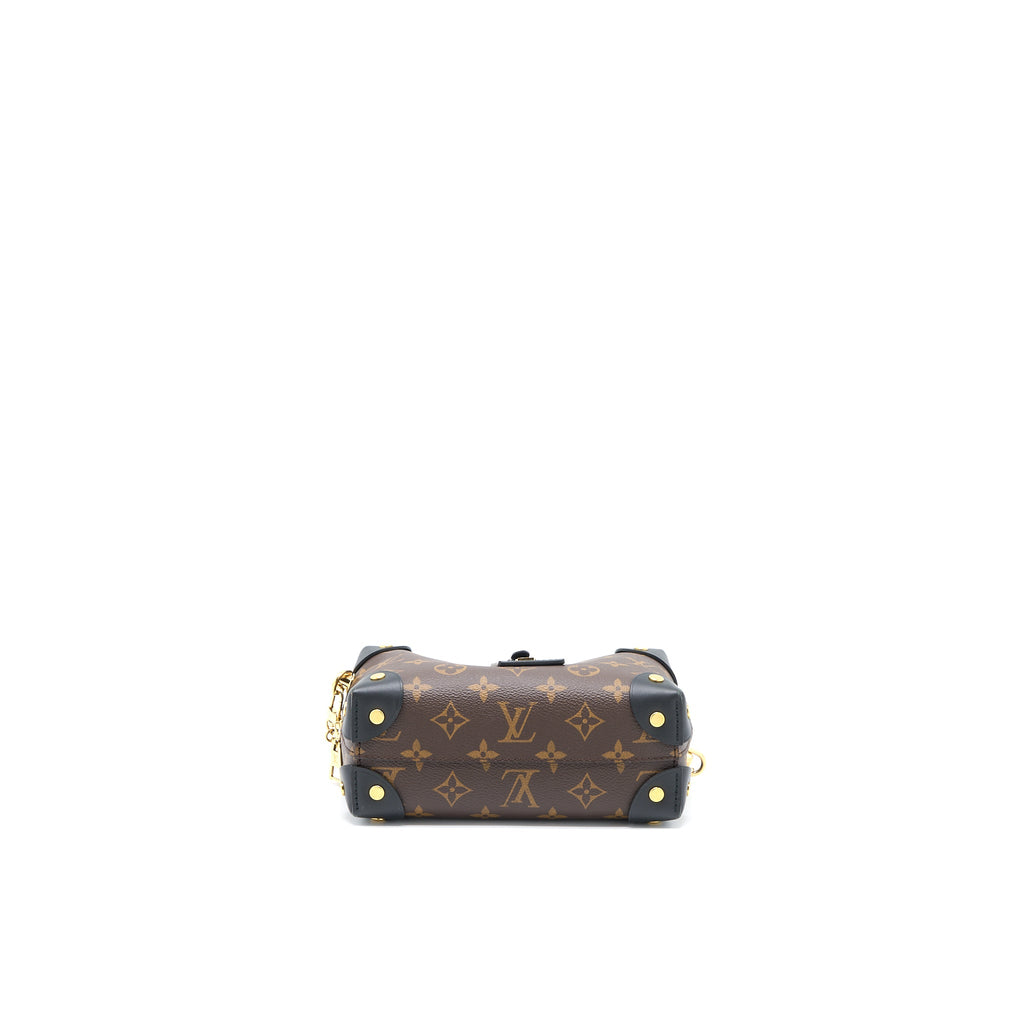 LOUIS VUITTON PETITE MALLE SOUPLE BAG MONOGRAM CANVAS/BLACK GHW