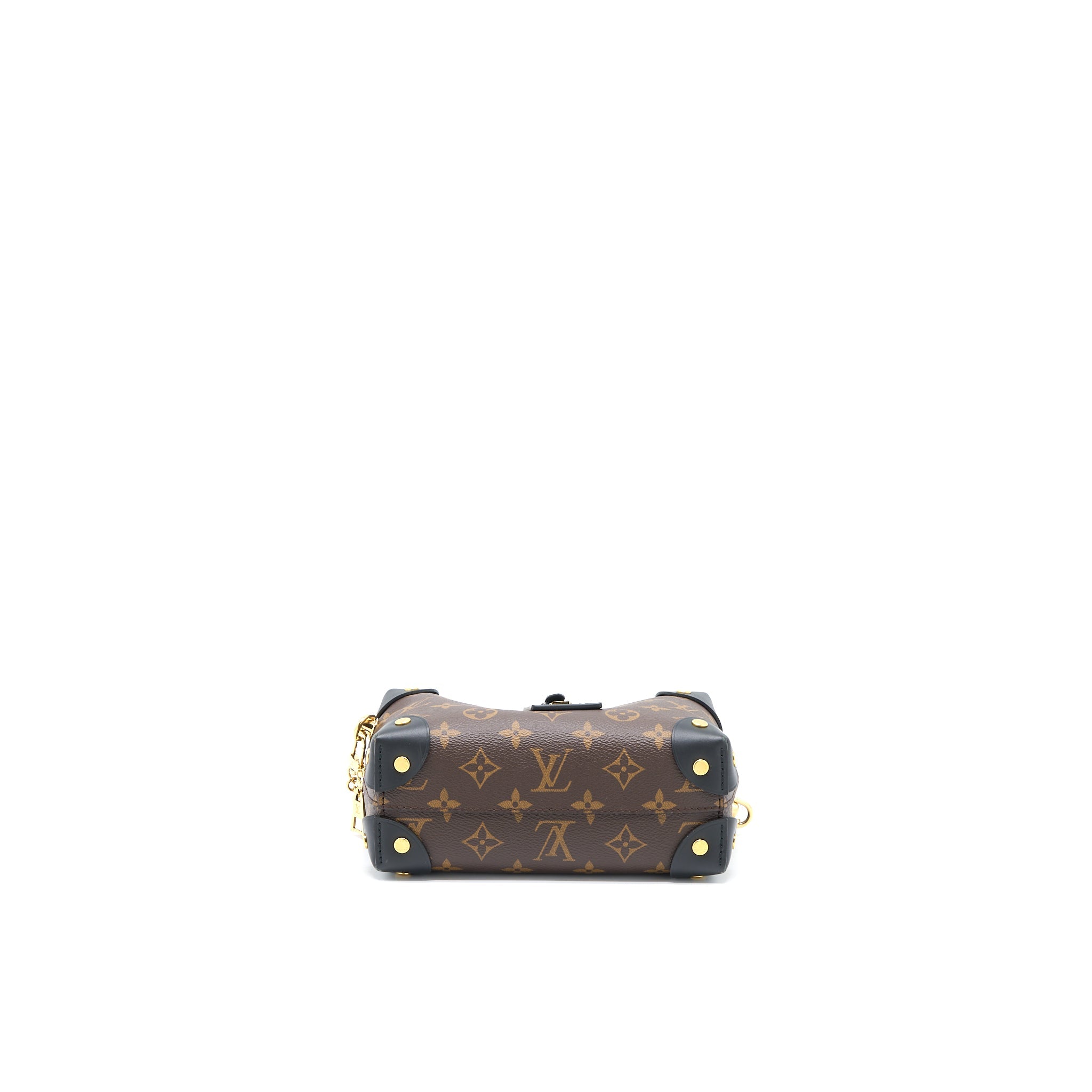 LOUIS VUITTON PETITE MALLE SOUPLE BAG MONOGRAM CANVAS/BLACK GHW