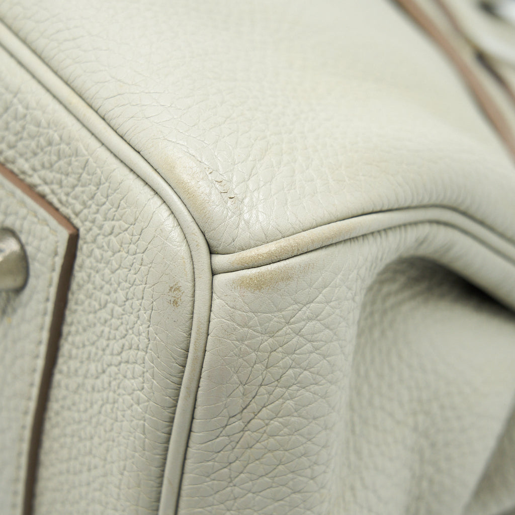 HERMES BIRKIN SHOULDER BAG TOGO GRIS PEARL SHW