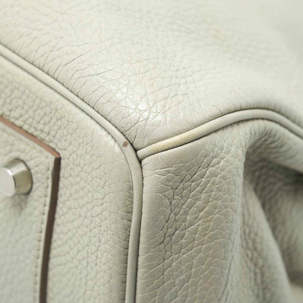 HERMES BIRKIN SHOULDER BAG TOGO GRIS PEARL SHW