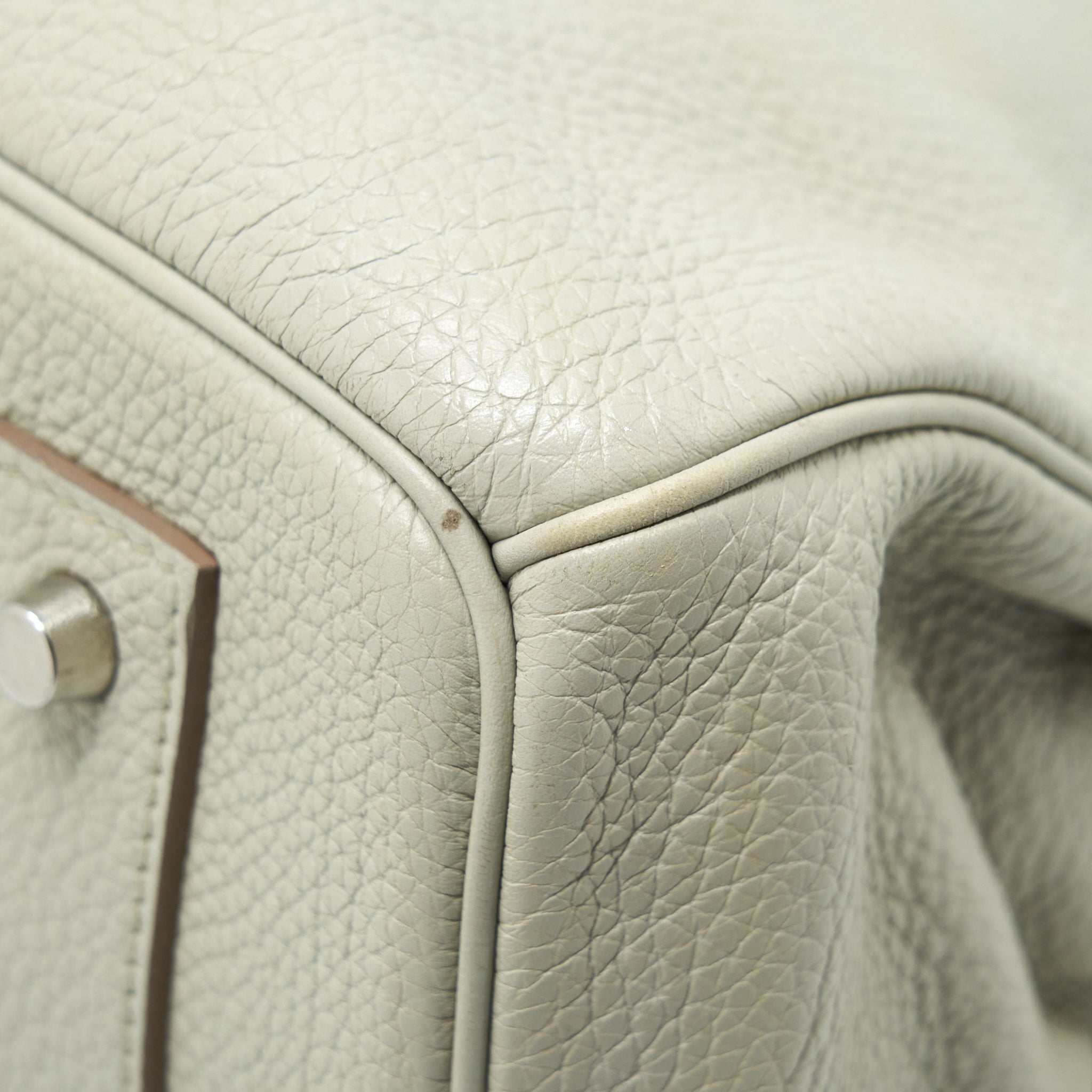 HERMES BIRKIN SHOULDER BAG TOGO GRIS PEARL SHW
