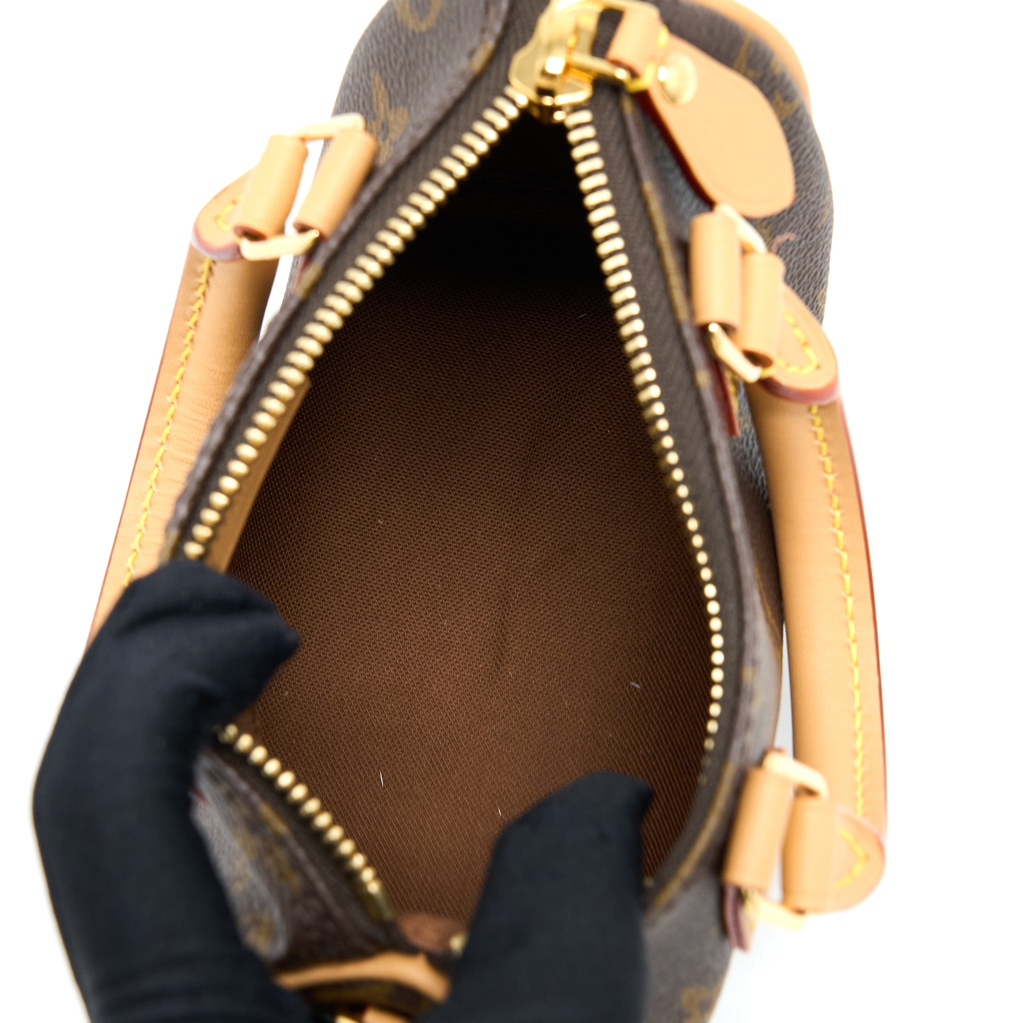LOUIS VUITTON NEW VERSION NANO SPEEDY MONOGRAM CANVAS GHW