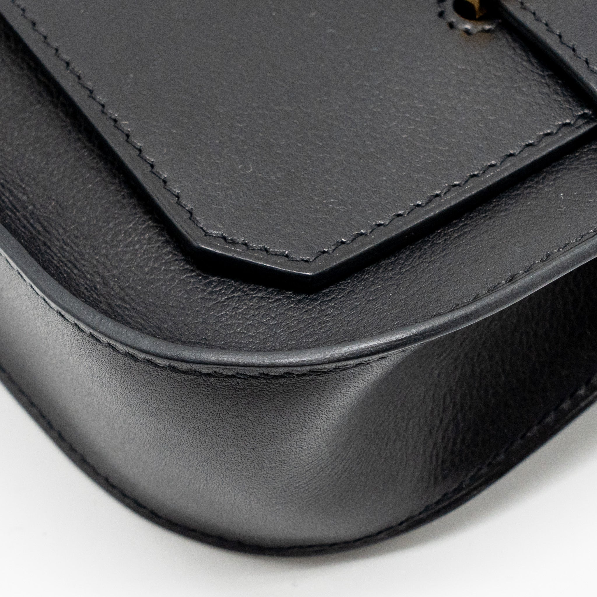 HERMES MINI JYPSIERE EVERGRAIN BLACK GHW
