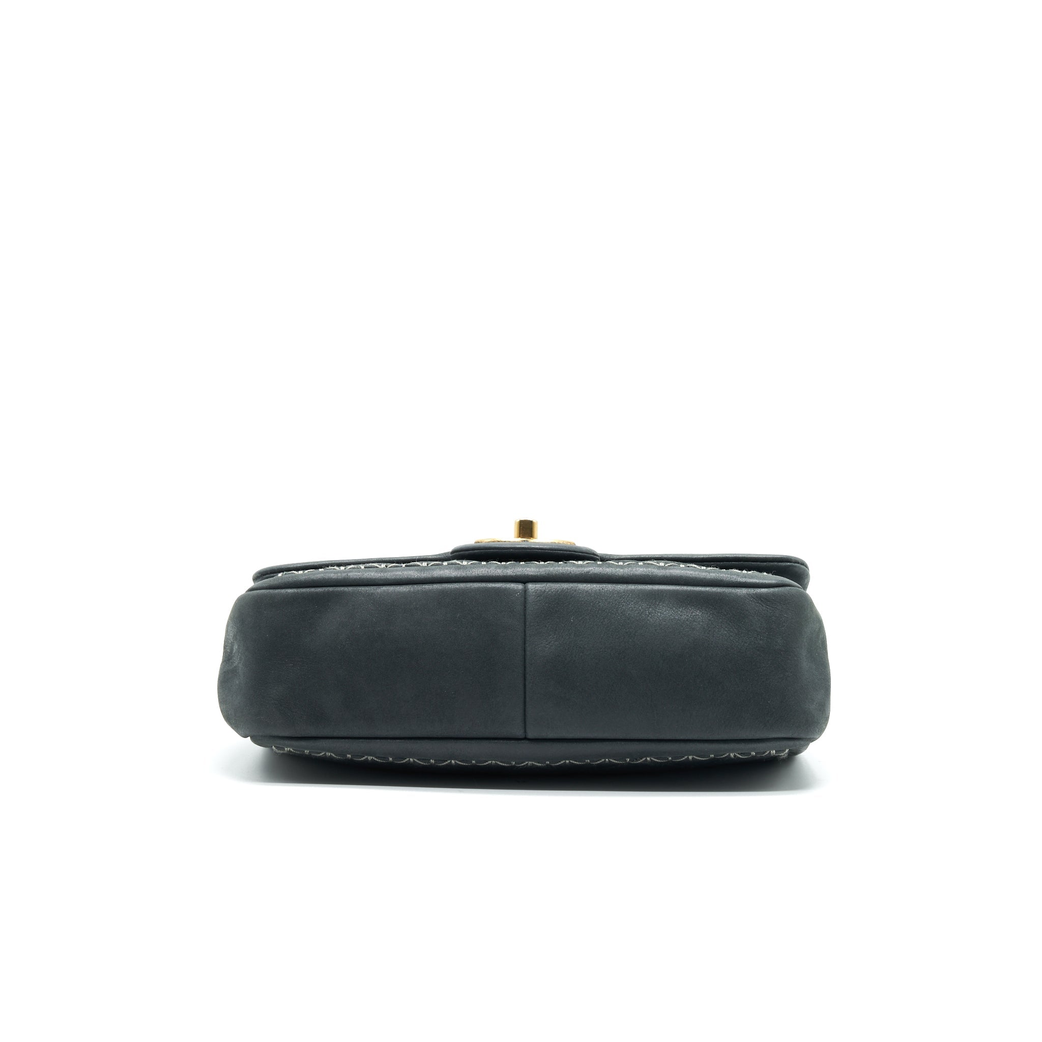 CHANEL SUEDE CALFSKIN MINI FLAP BAG