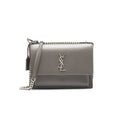 SAINT LAURENT SUNSET BAG GREY SHW