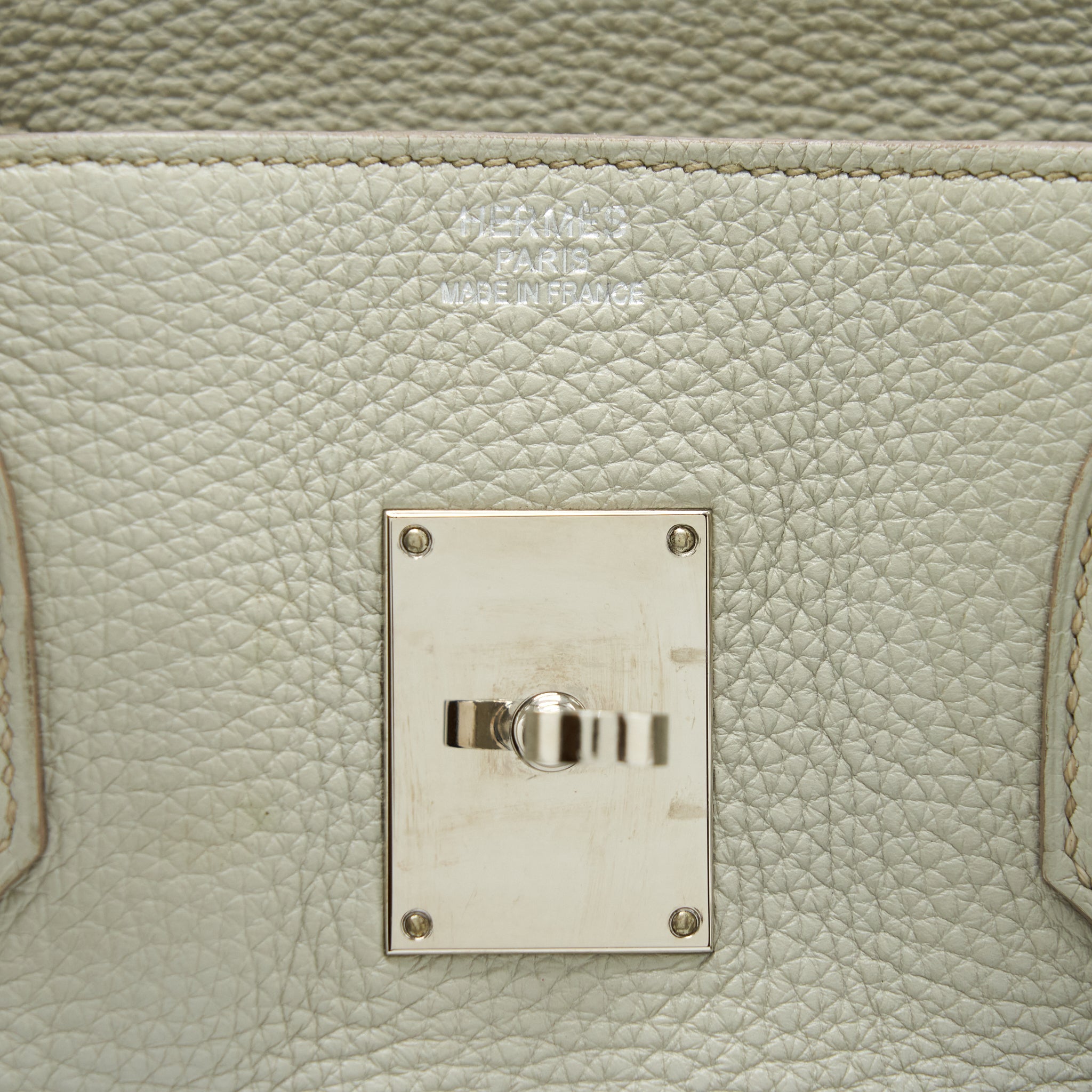 HERMES BIRKIN SHOULDER BAG TOGO GRIS PEARL SHW