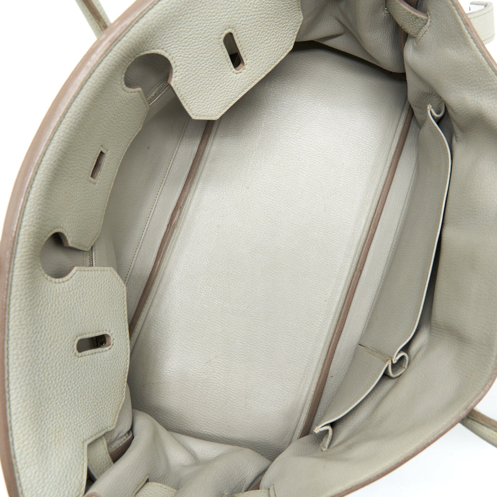 HERMES BIRKIN SHOULDER BAG TOGO GRIS PEARL SHW