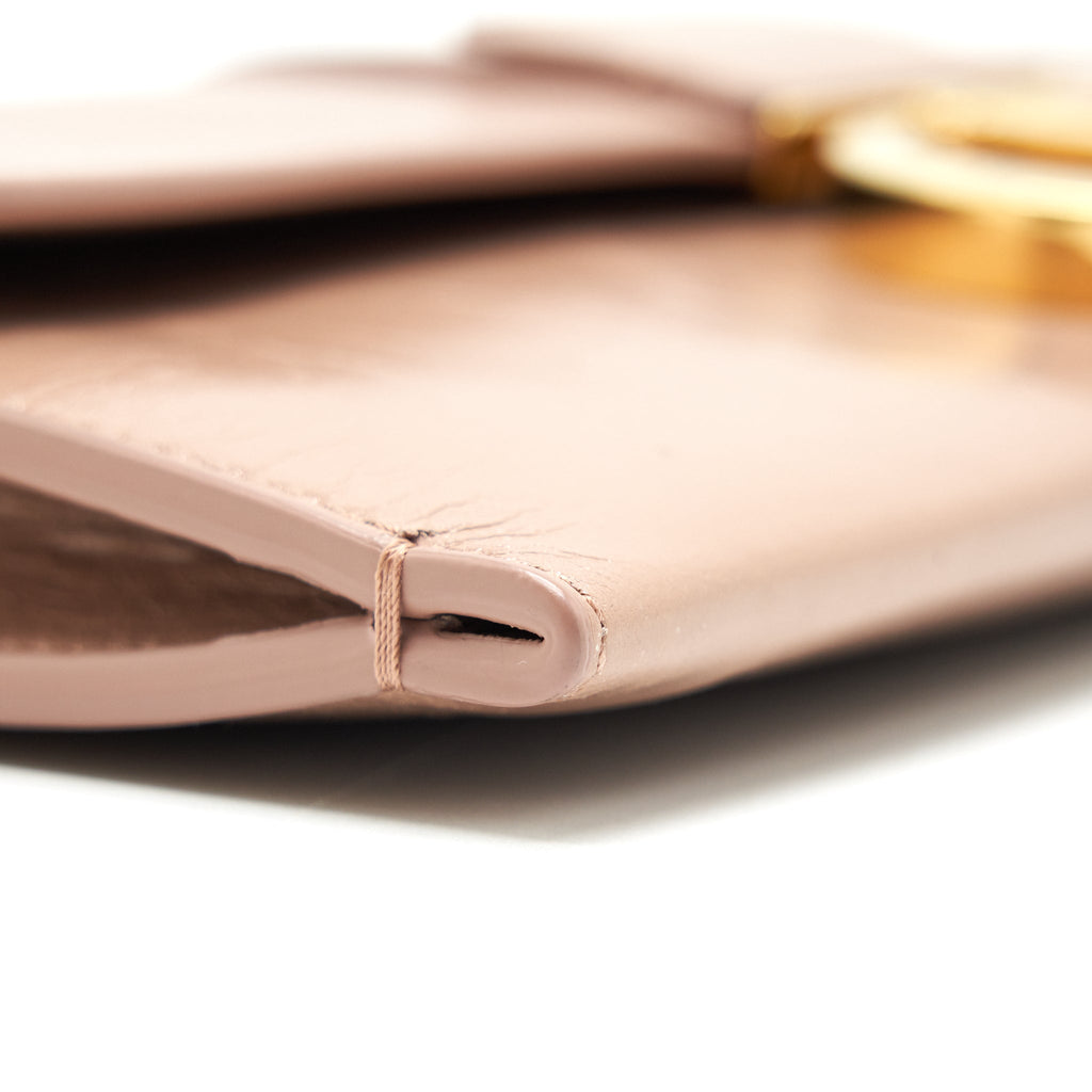 DIOR 30 MONTAIGNE LEATHER CLUTCH BAG WITH CHAIN